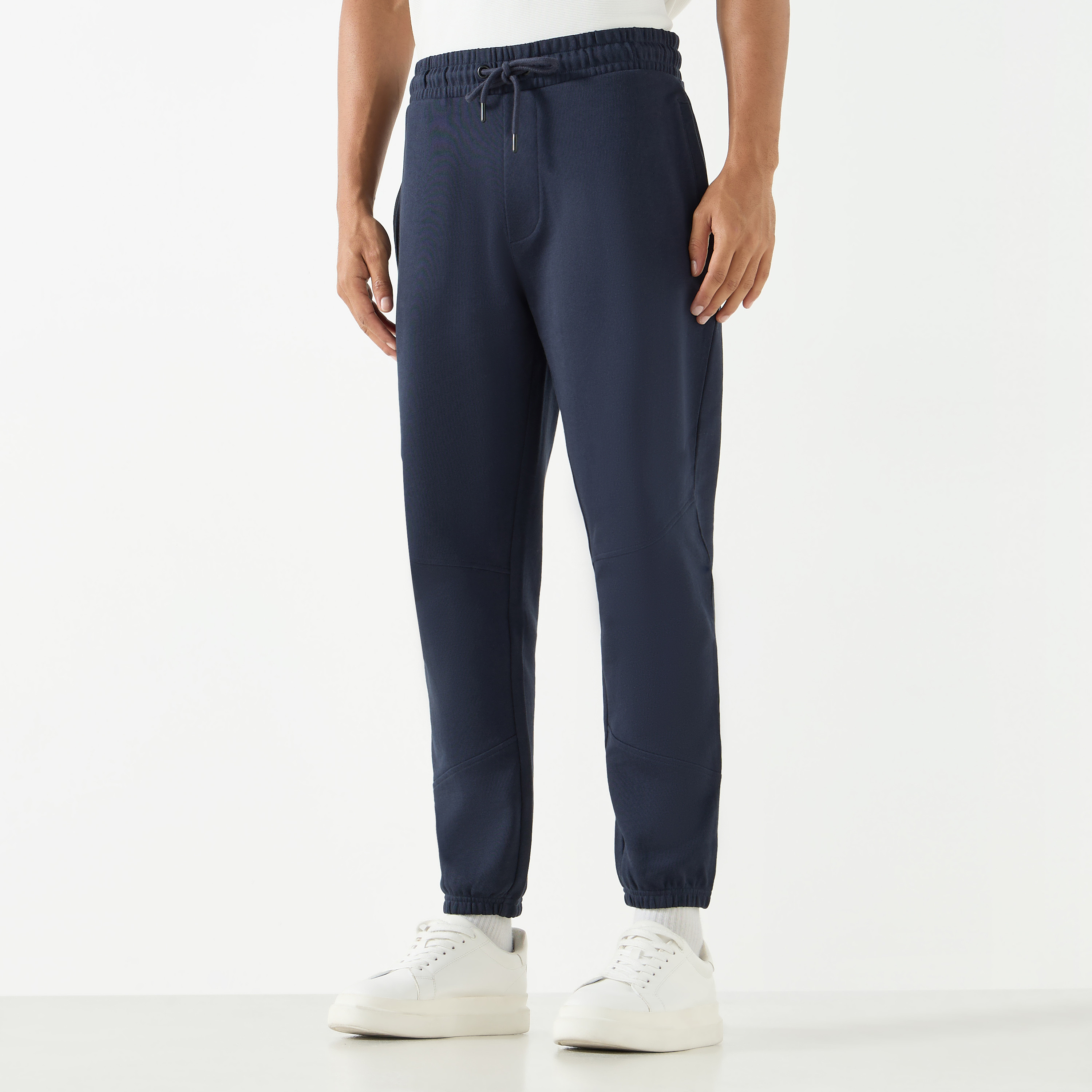 Buy Men s Slim Fit Joggers with Drawstring Closure Online Centrepoint UAE