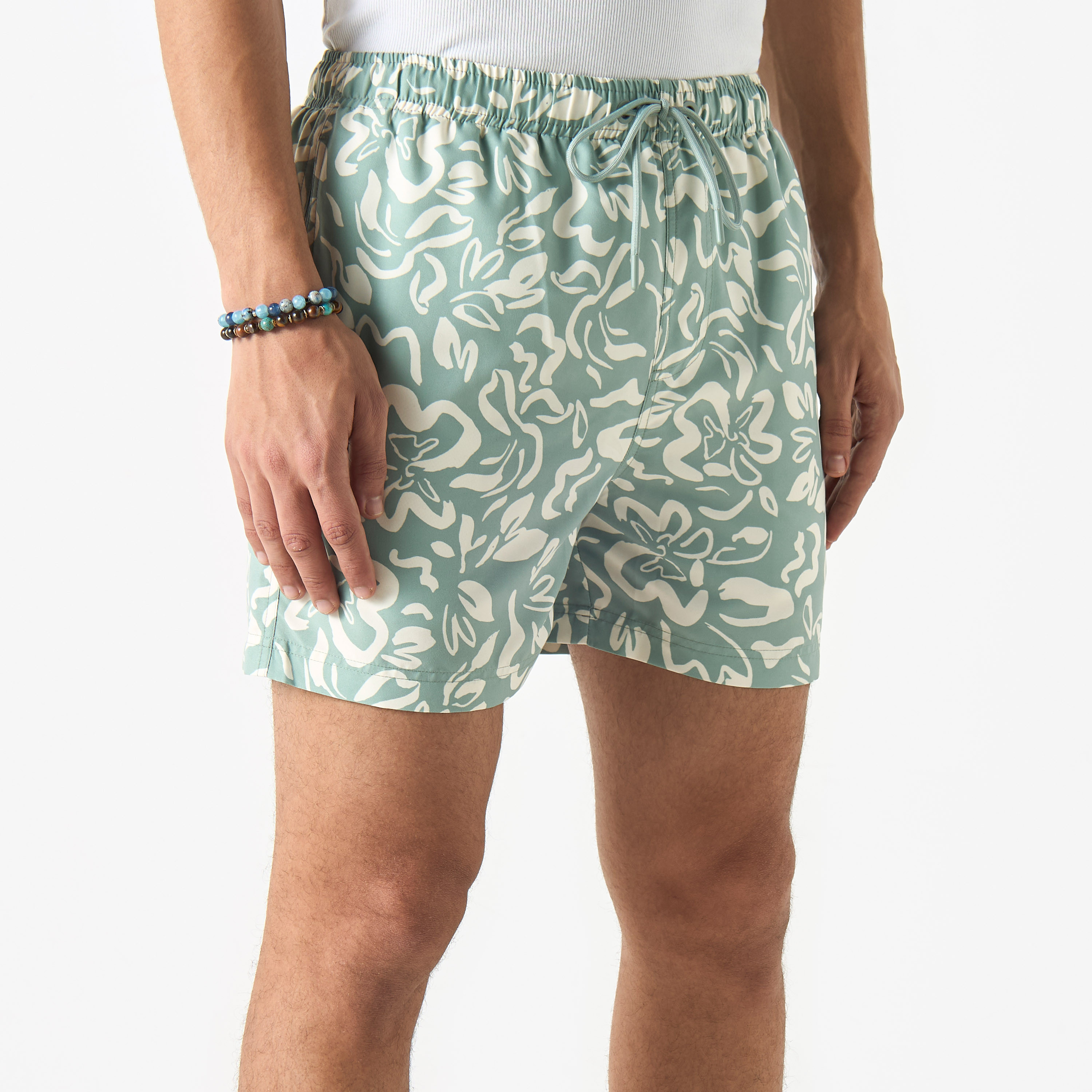 Mens floral swim shorts on sale