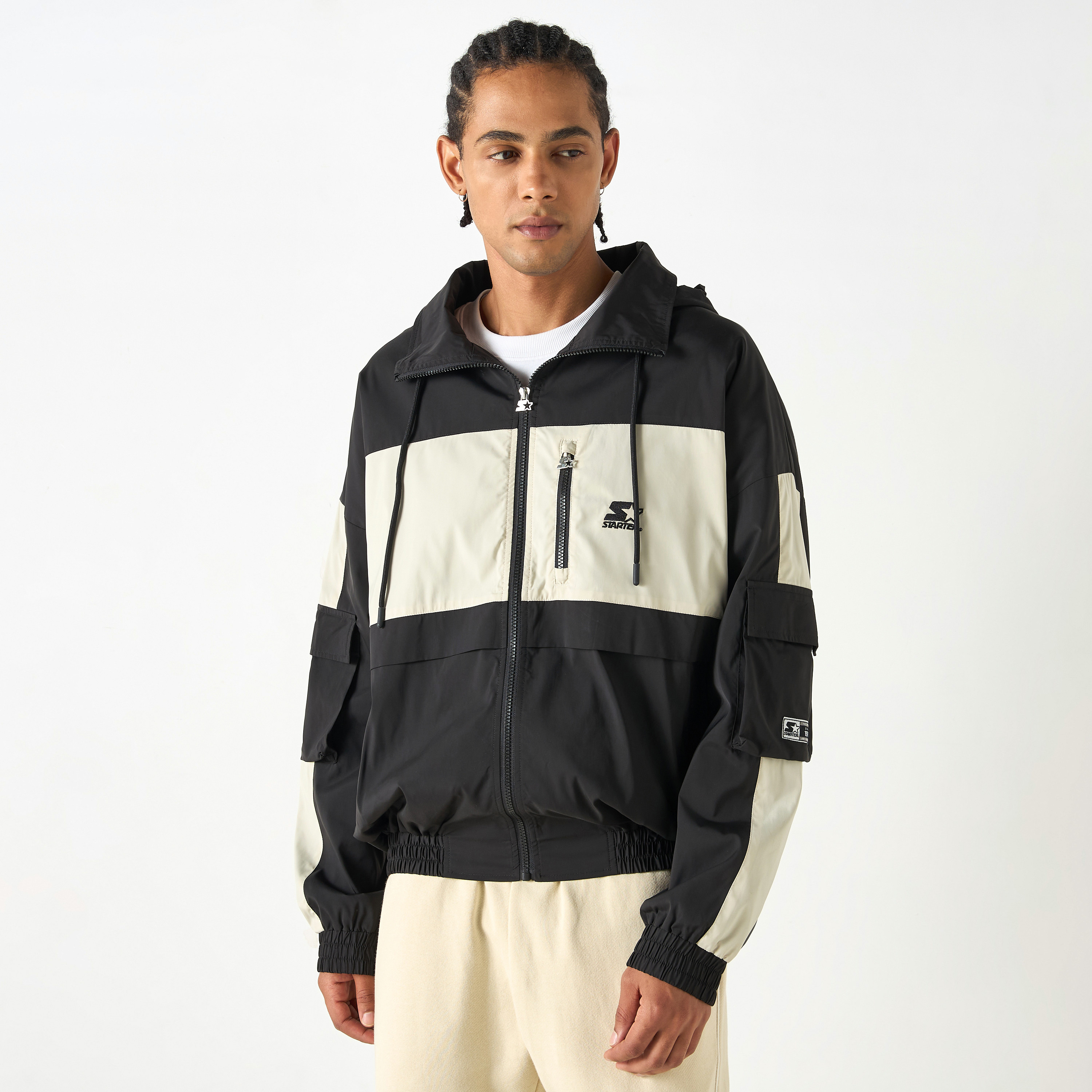 SIX CRUST JACKET - BLACK COLORBLOCK Mサイズ SIX CRUST JACKET - BLACK COLORBLOCK Mサイズ