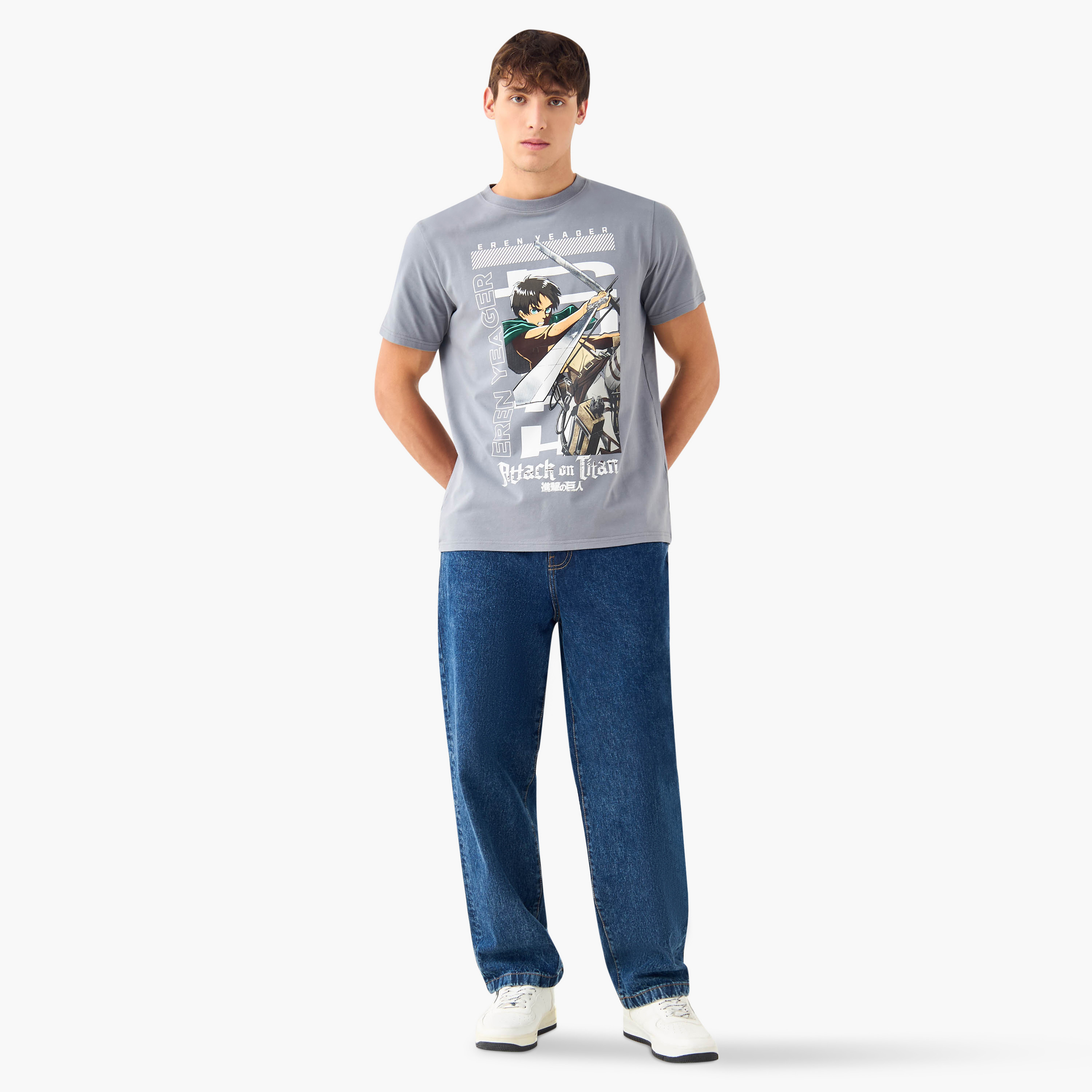 Eren Yeager Print T-shirt with Short Sleeves-men-clothing-tshirtsandpolos-tshirts-image-2