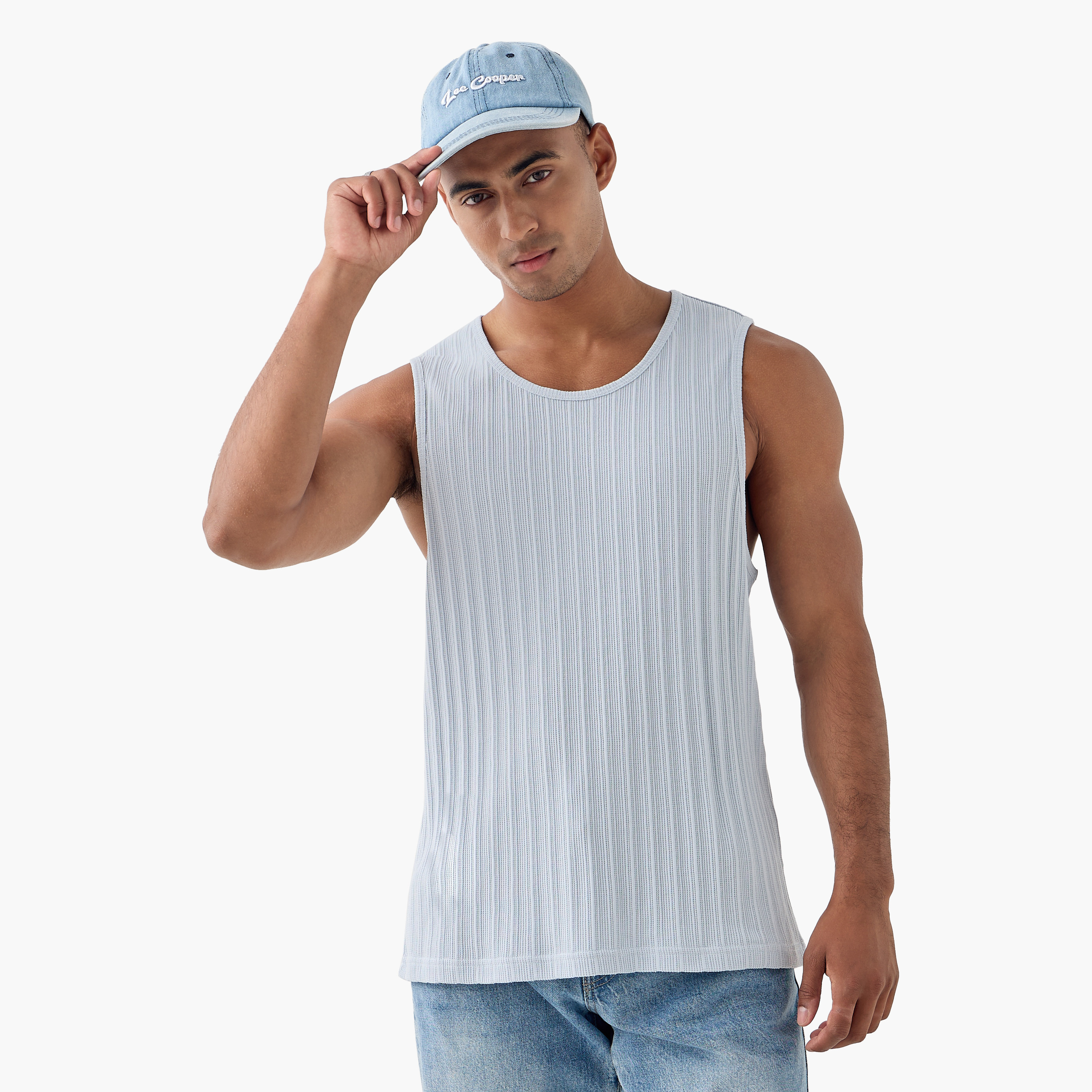 Ribbed Round Neck Vest-men-clothing-tshirtsandpolos-vests-image-1