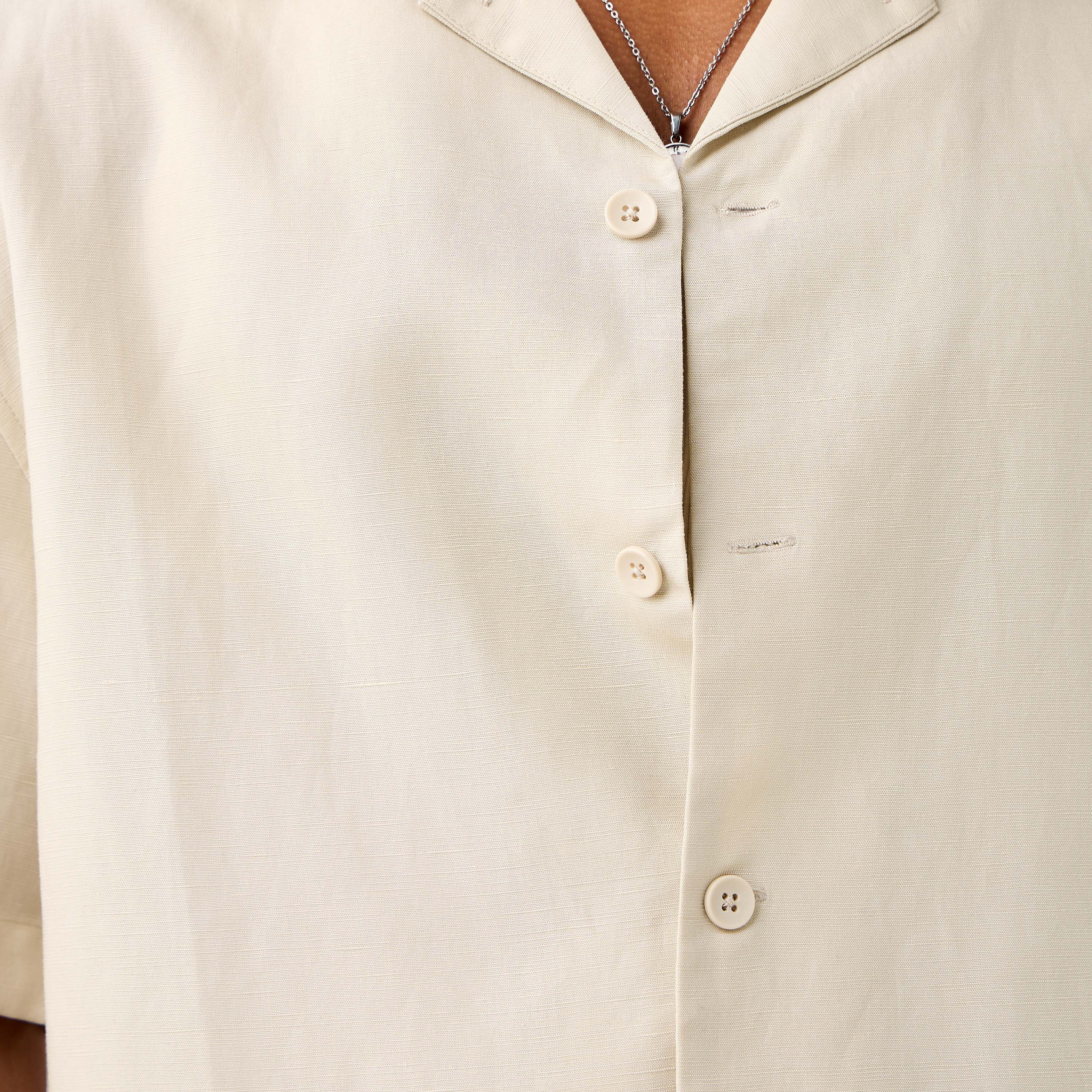 Relaxed Fit Collared Lyocell Shirt-men-clothing-shirts-image-5