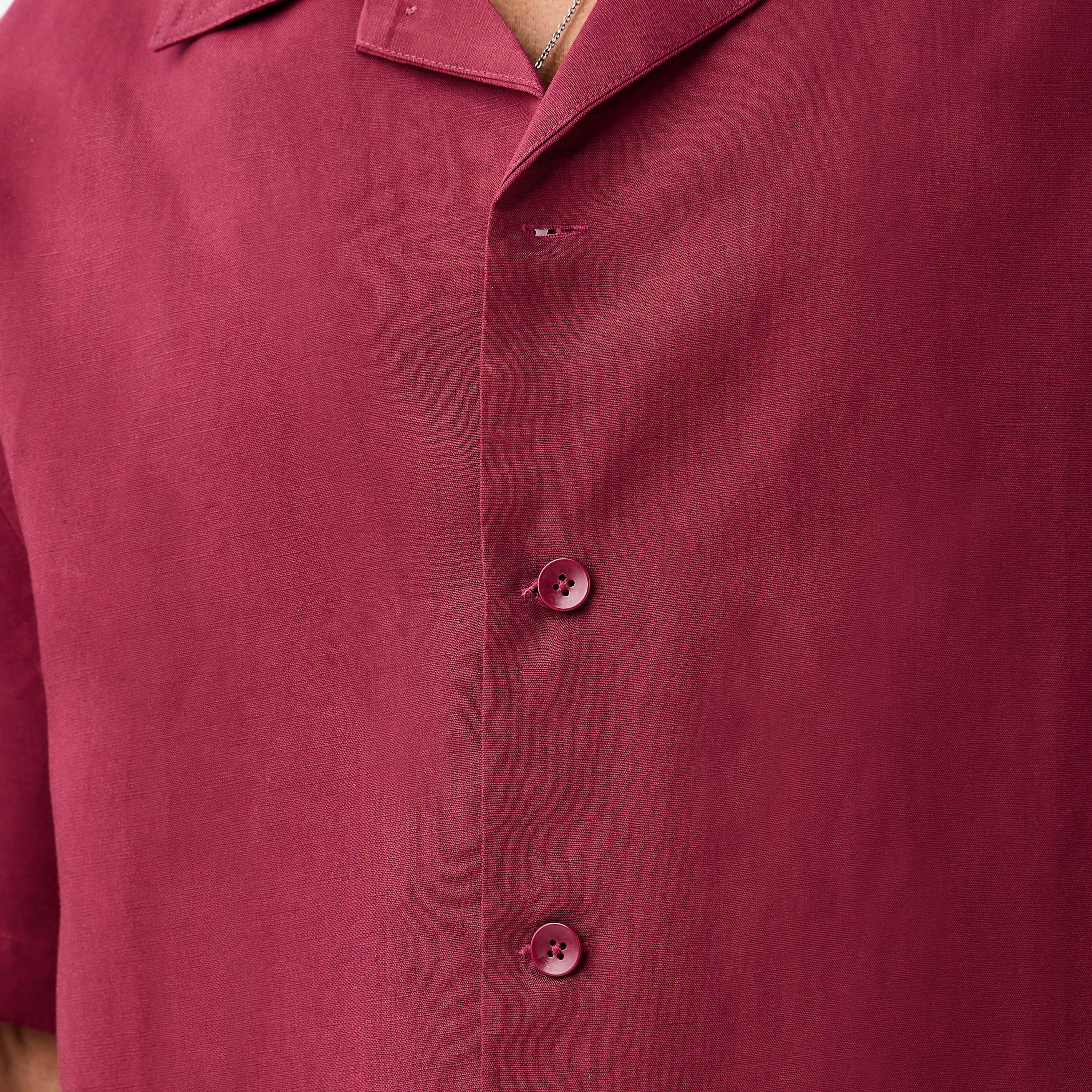 Relaxed Fit Collared Lyocell Shirt-men-clothing-shirts-image-5