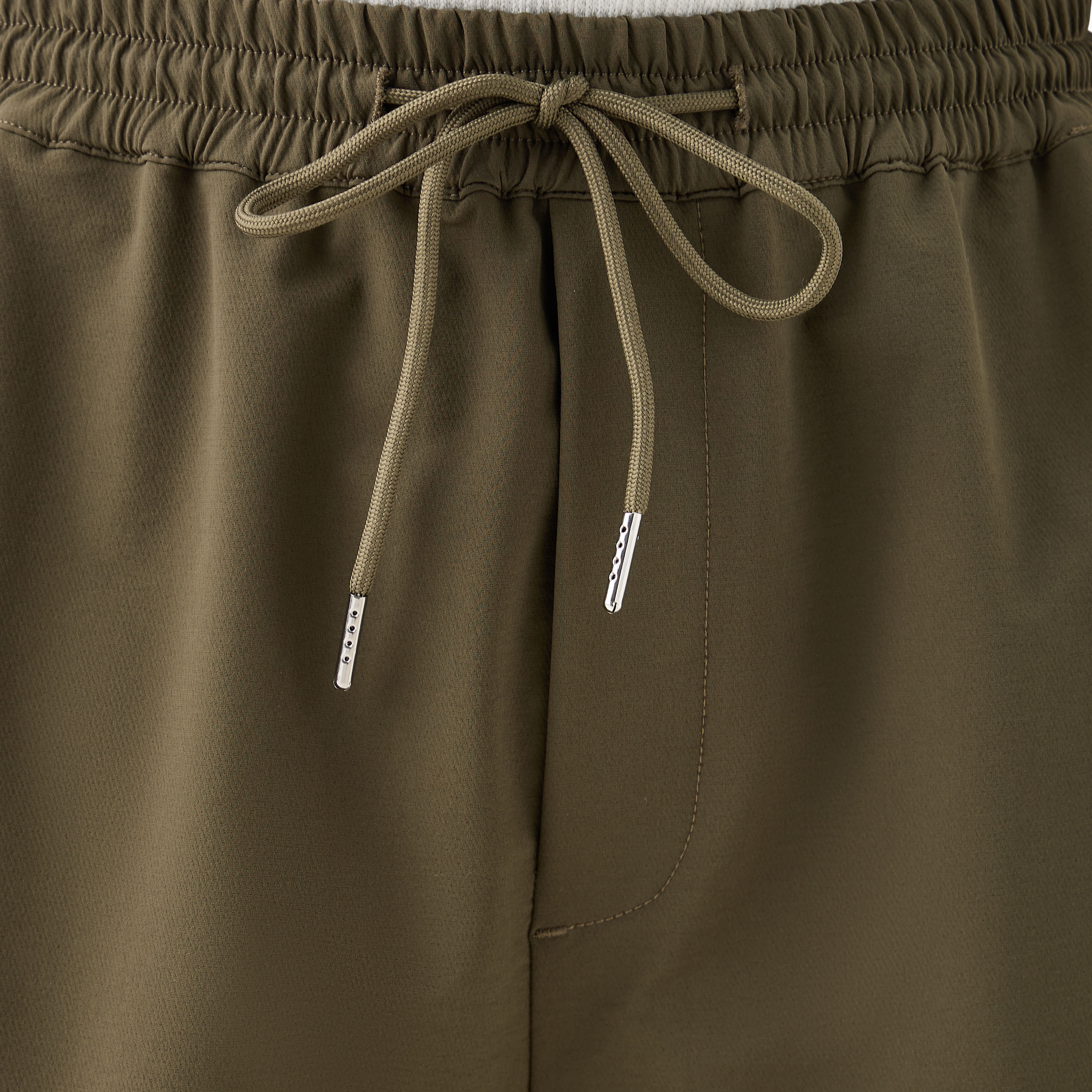 Panelled Flexi Waist Shorts with Pockets-men-clothing-bottoms-shorts-image-5