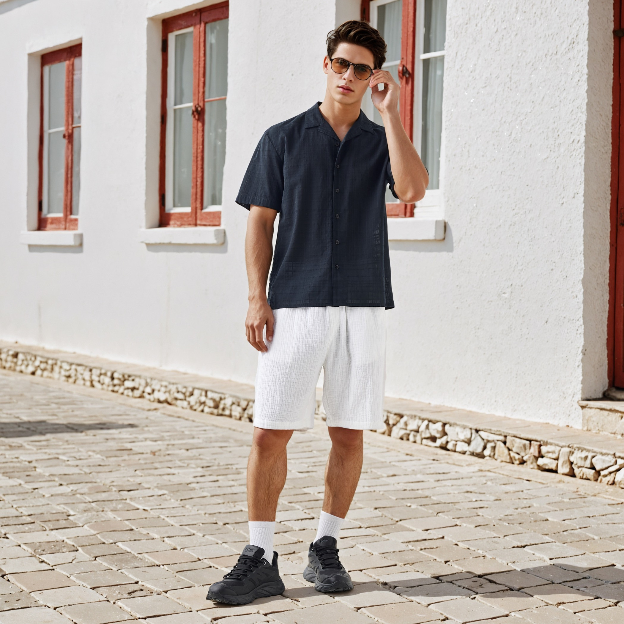 Textured Collared Shirt-men-clothing-shirts-image-2
