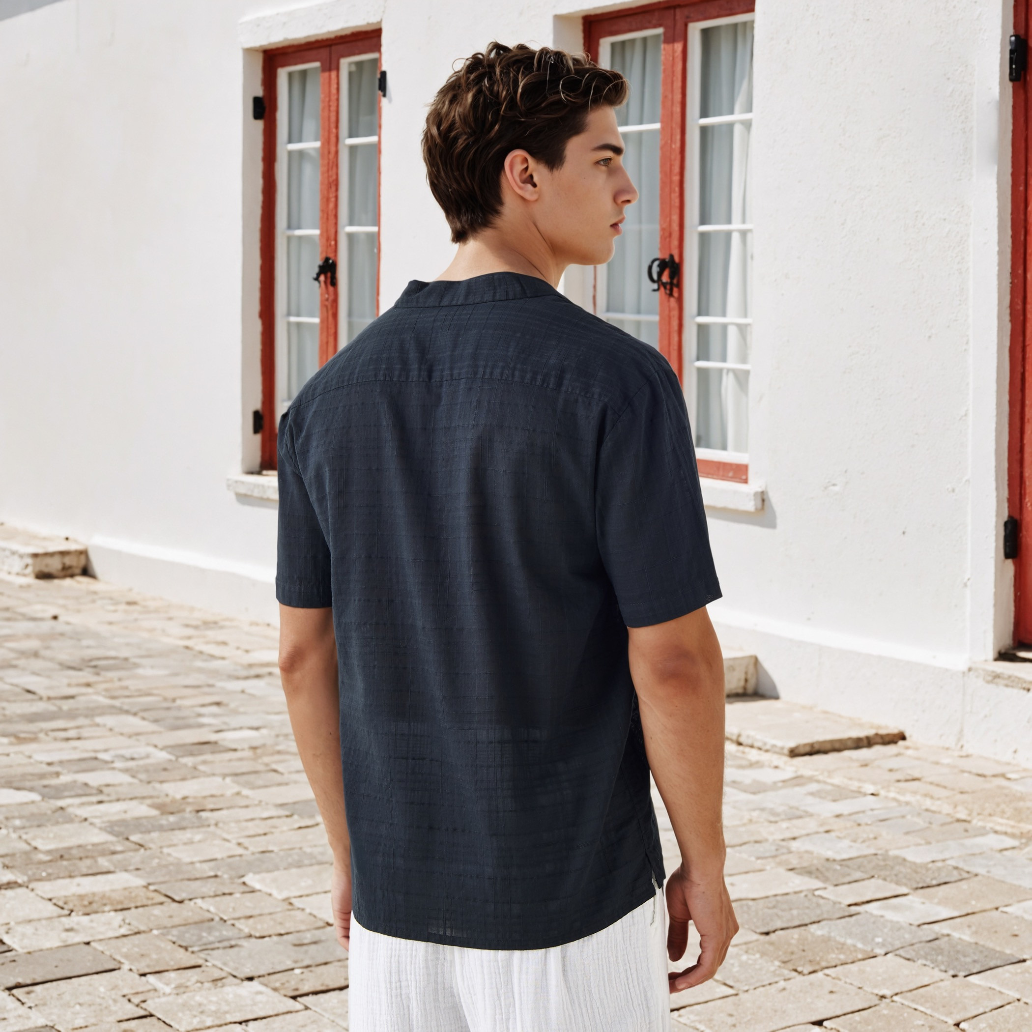 Textured Collared Shirt-men-clothing-shirts-image-3