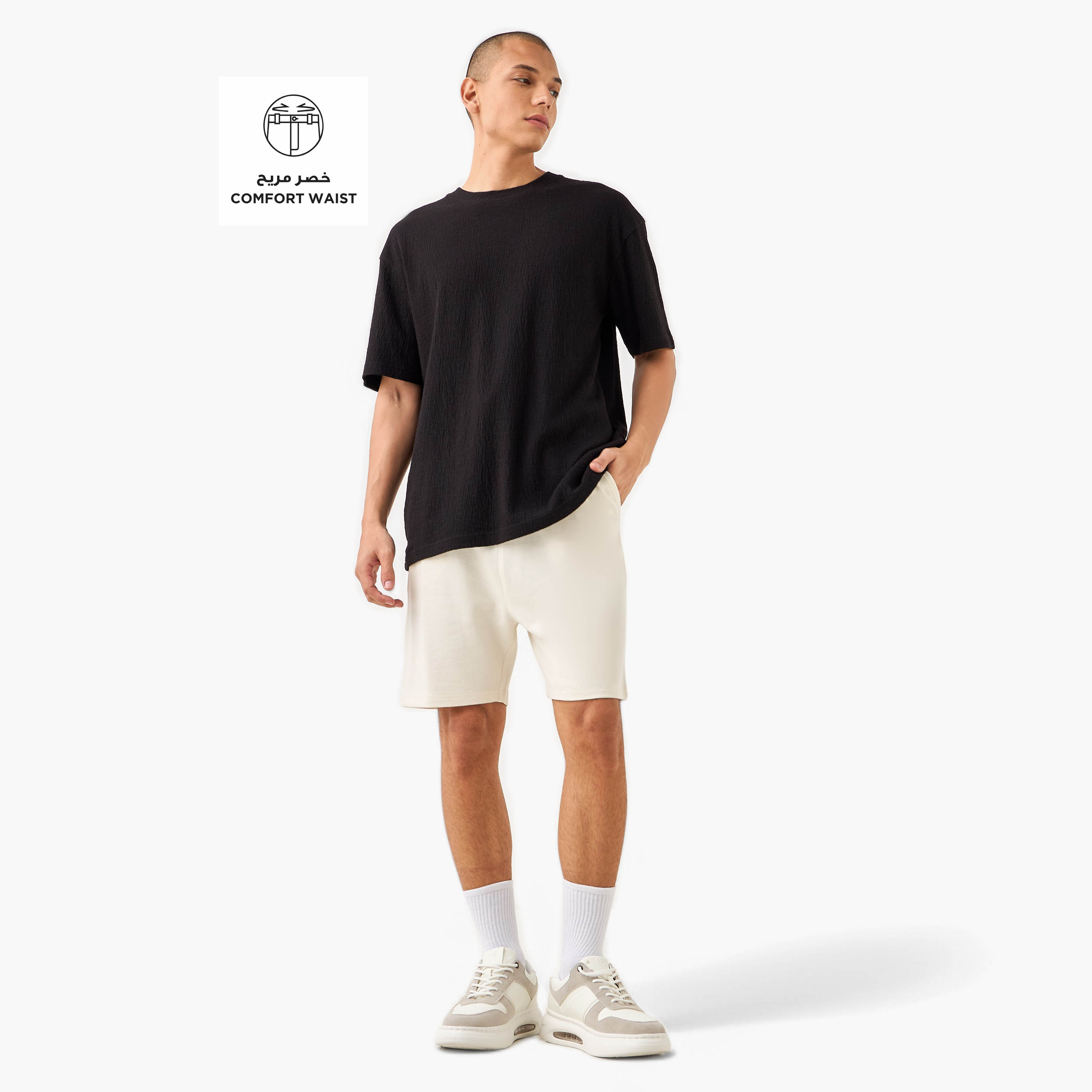 Flexi Waist Shorts with Pockets-men-clothing-bottoms-shorts-image-2