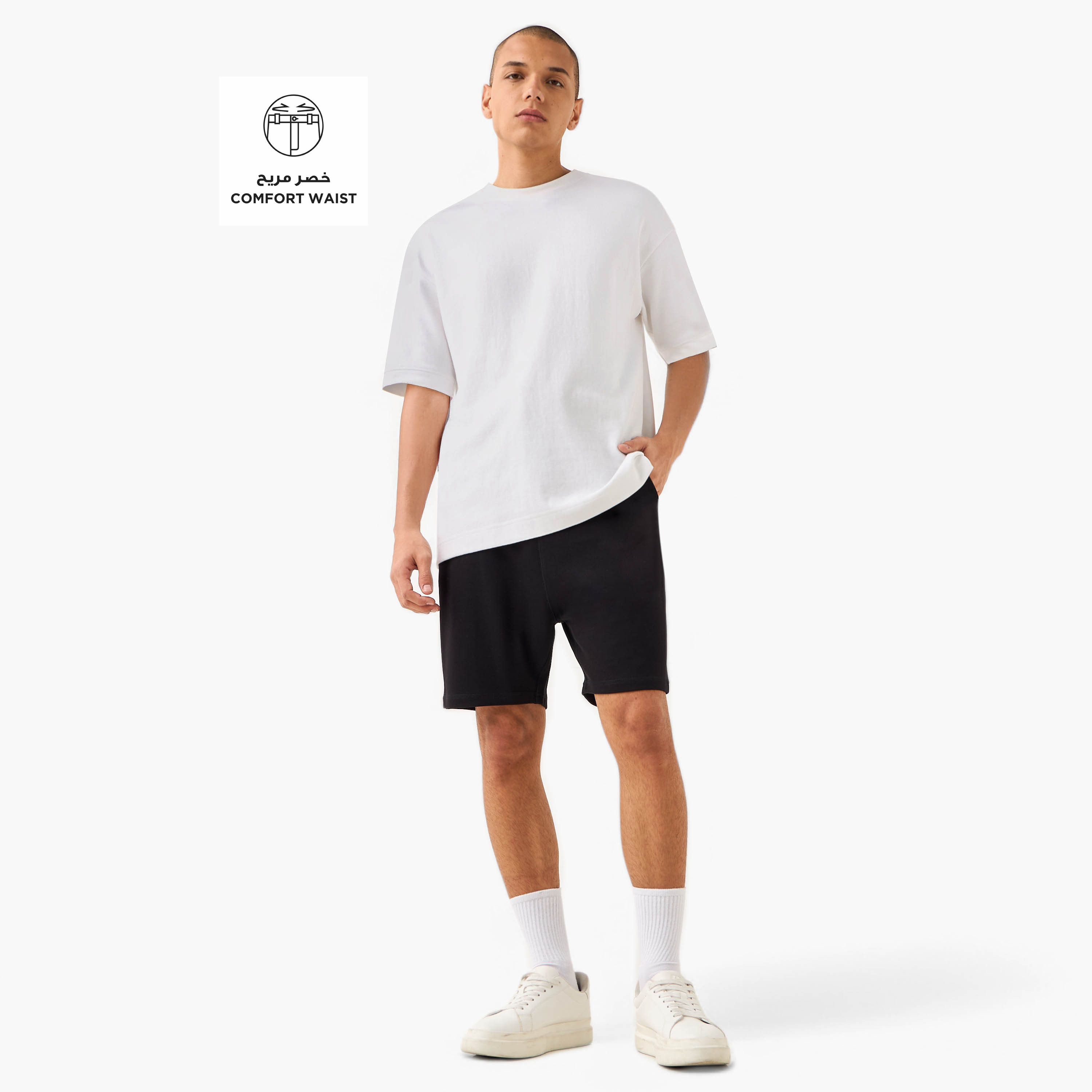 Flexi Waist Shorts with Pockets-men-clothing-bottoms-shorts-image-2