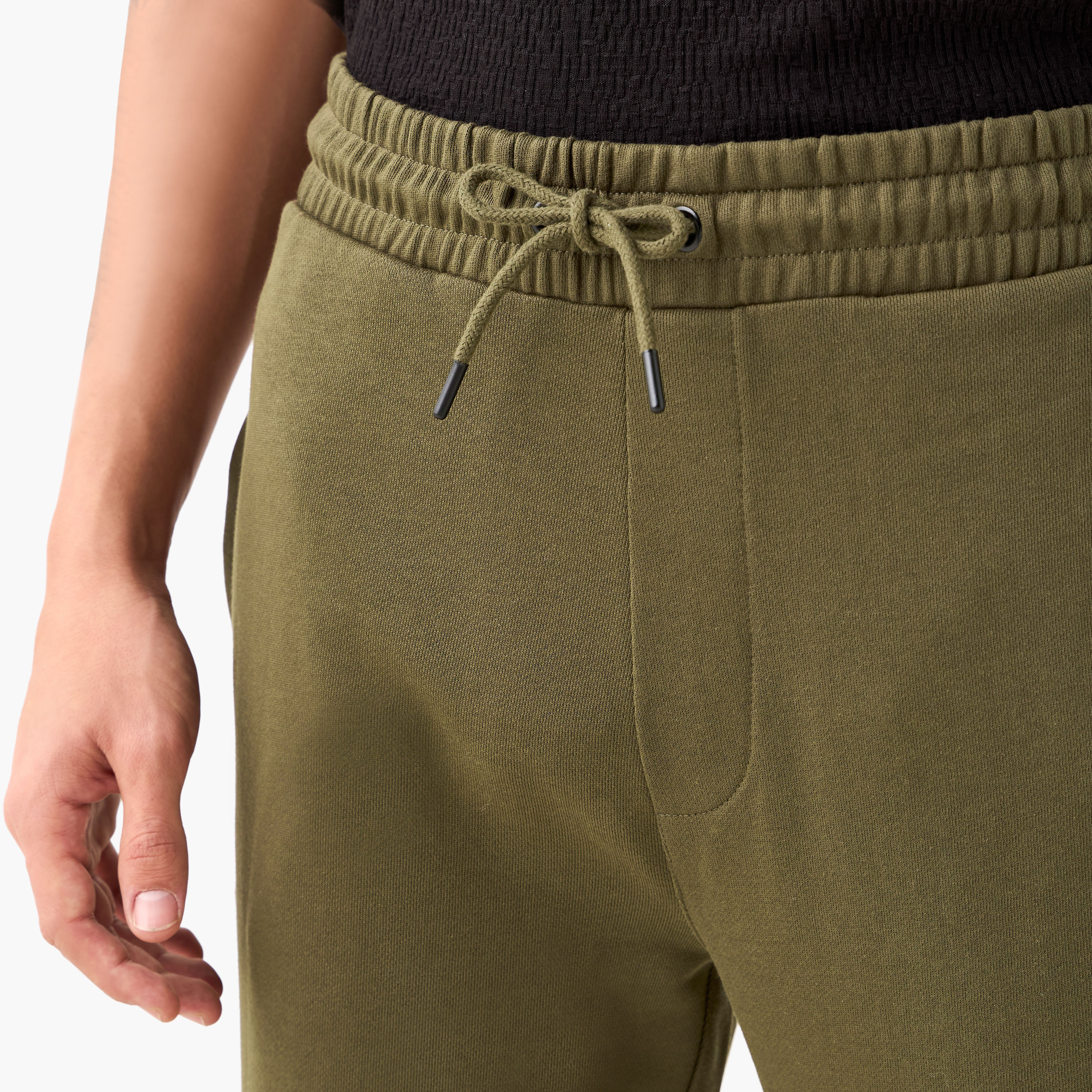 Panelled Flexi Waist Joggers with Pockets-men-clothing-bottoms-joggers-image-4