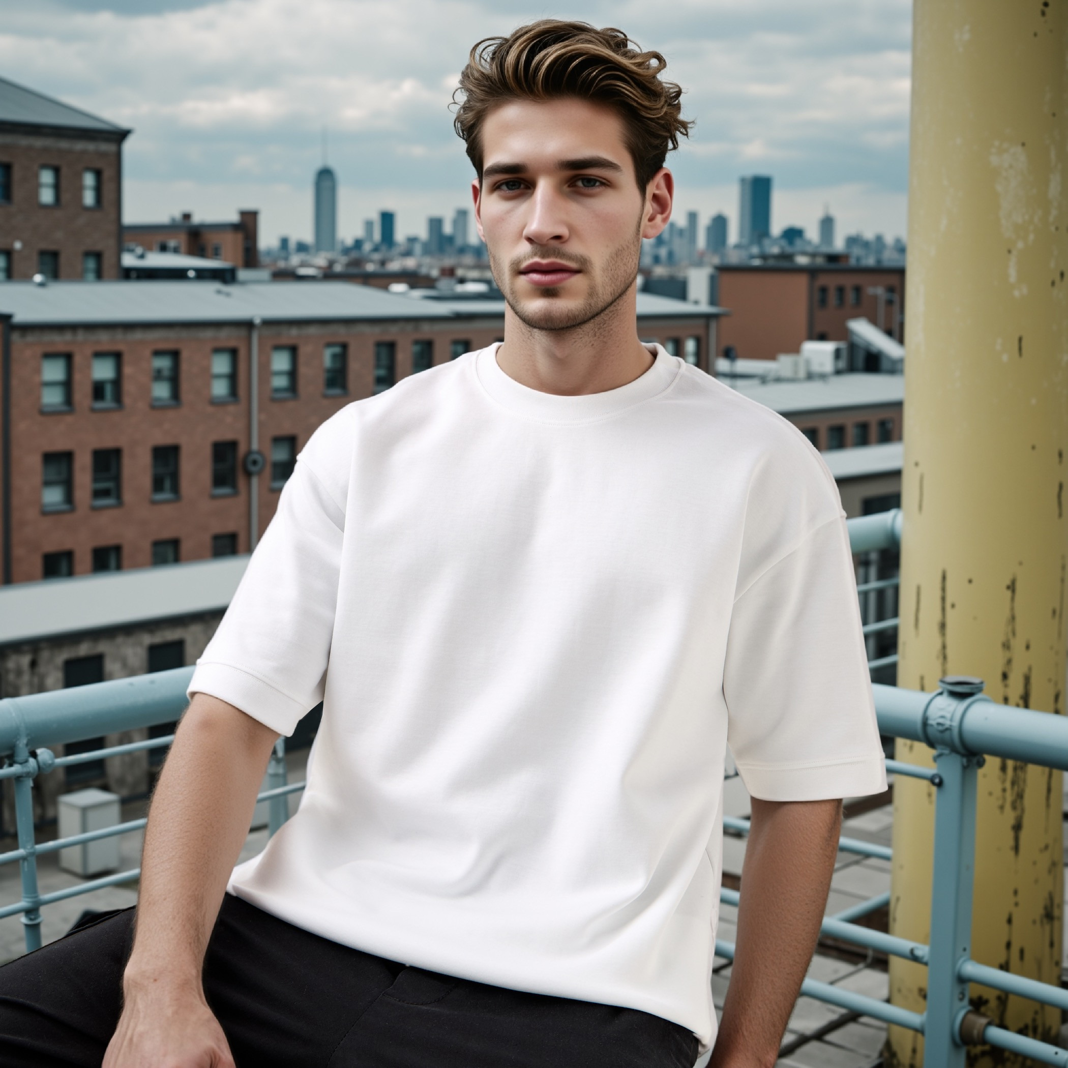 تيشيرت بقصّة عادية وياقة ضيقة وأكمام قصيرة وطبعات-men-clothing-tshirtsandpolos-tshirts-image-36