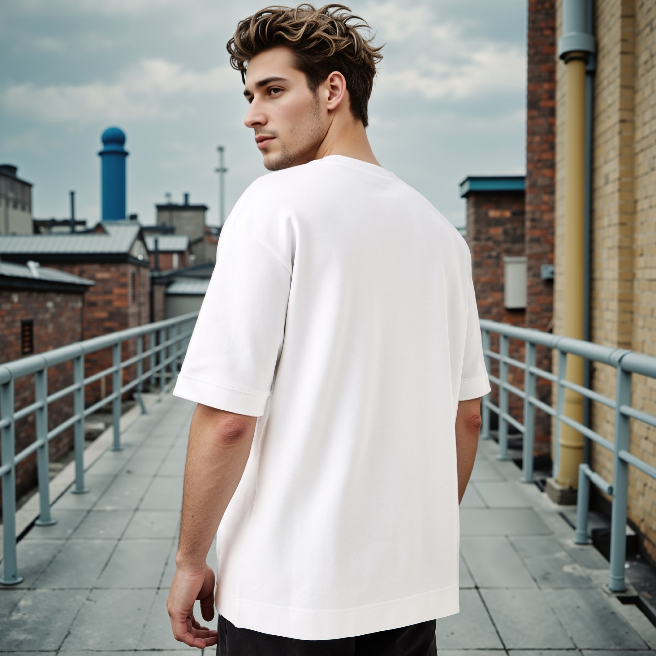 Regular Fit Crew Neck T-shirt with Short Sleeves-men-clothing-tshirtsandpolos-tshirts-image-3