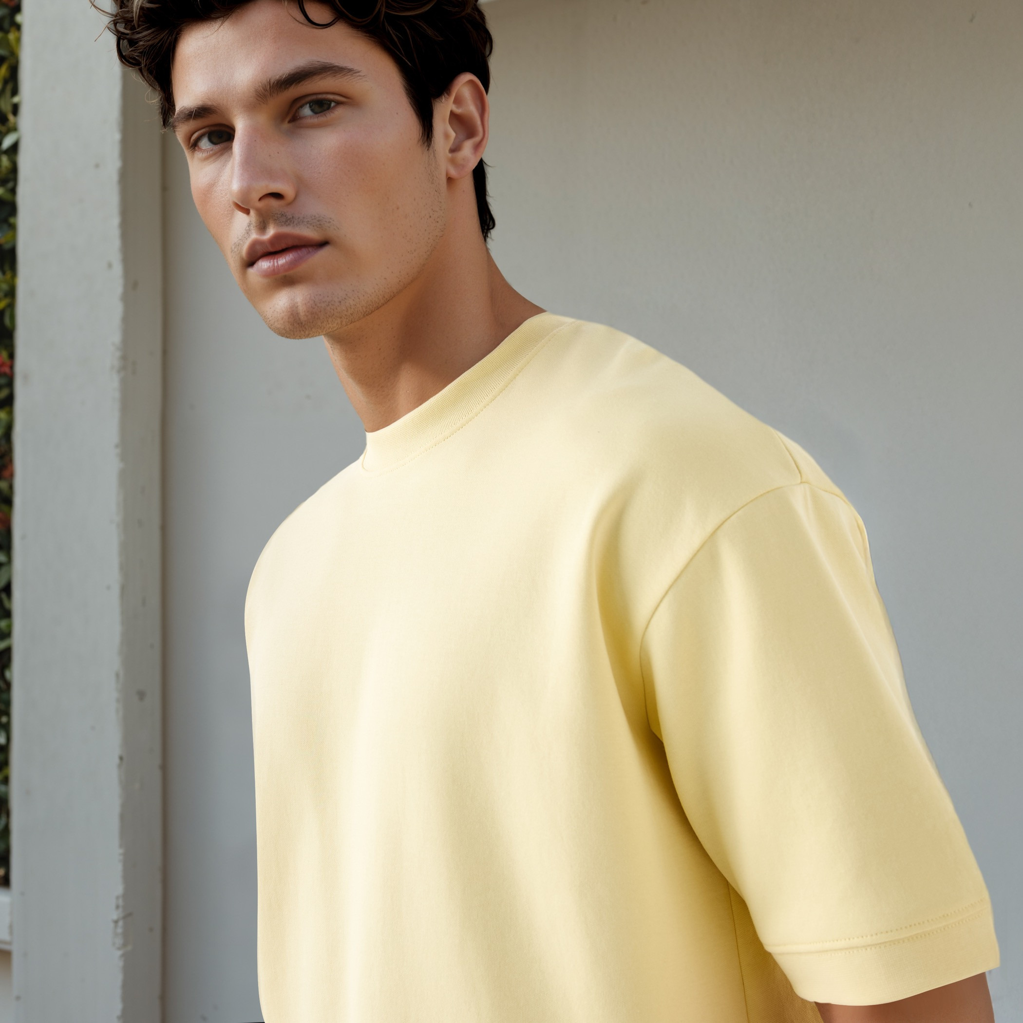 Regular Fit Crew Neck T-shirt with Short Sleeves-men-clothing-tshirtsandpolos-tshirts-image-4