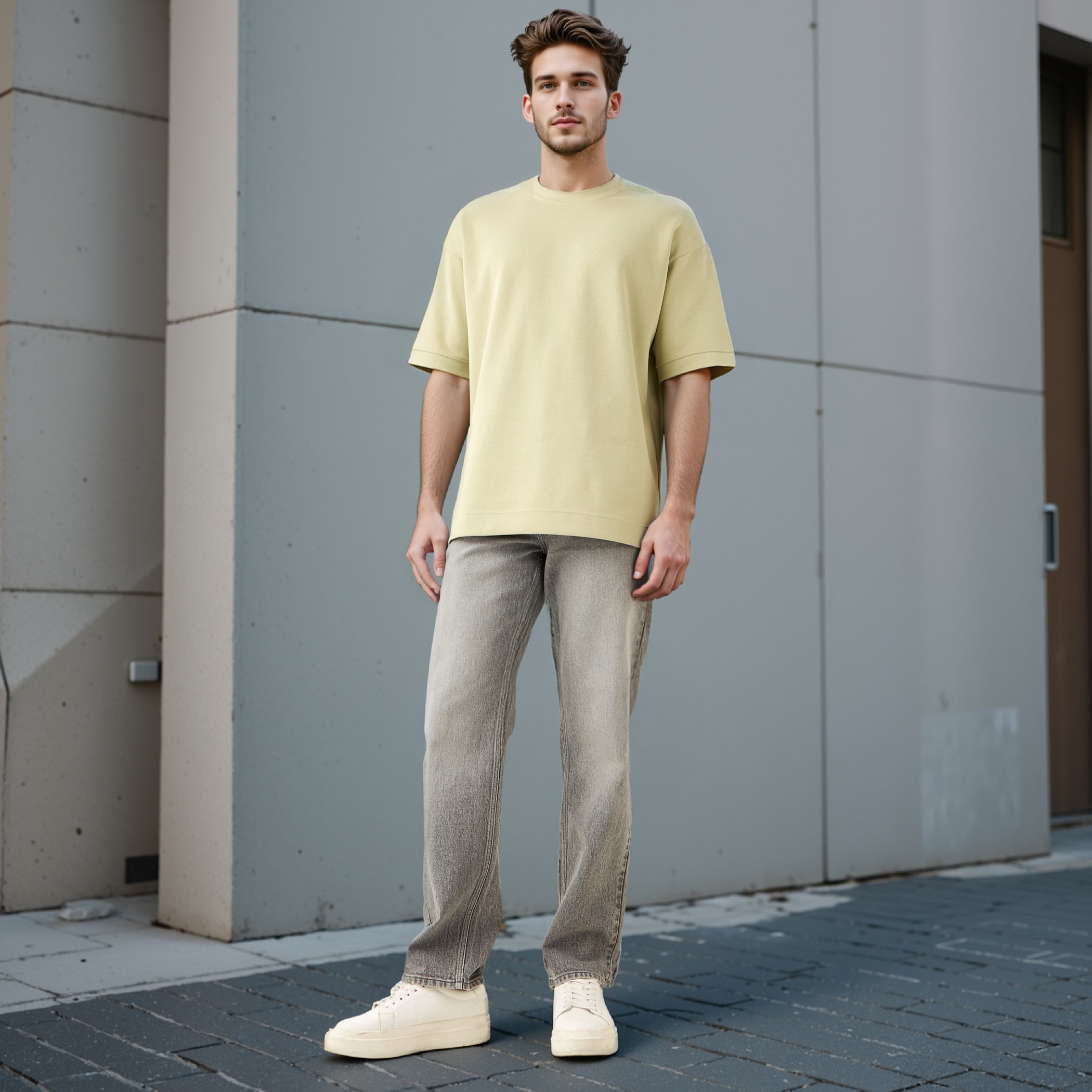 تيشيرت بقصّة عادية وياقة ضيقة وأكمام قصيرة وطبعات-men-clothing-tshirtsandpolos-tshirts-image-27