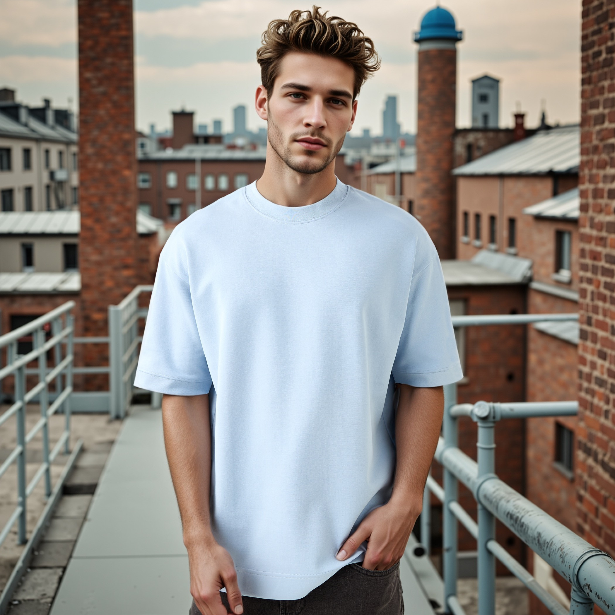 Regular Fit Crew Neck T-shirt with Short Sleeves-men-clothing-tshirtsandpolos-tshirts-image-1