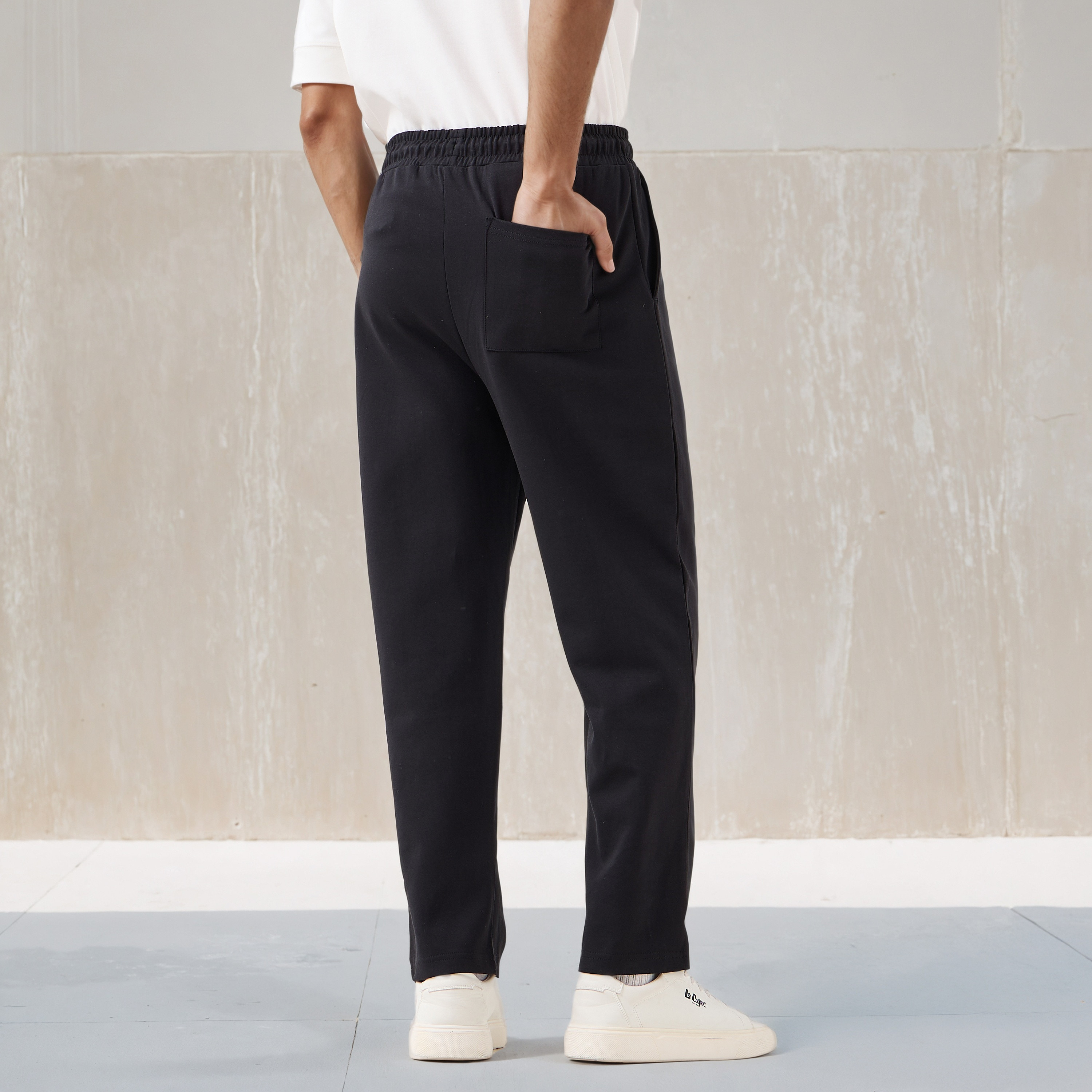 Regular Fit Flexi Waist Joggers with Pockets-men-clothing-bottoms-joggers-image-3