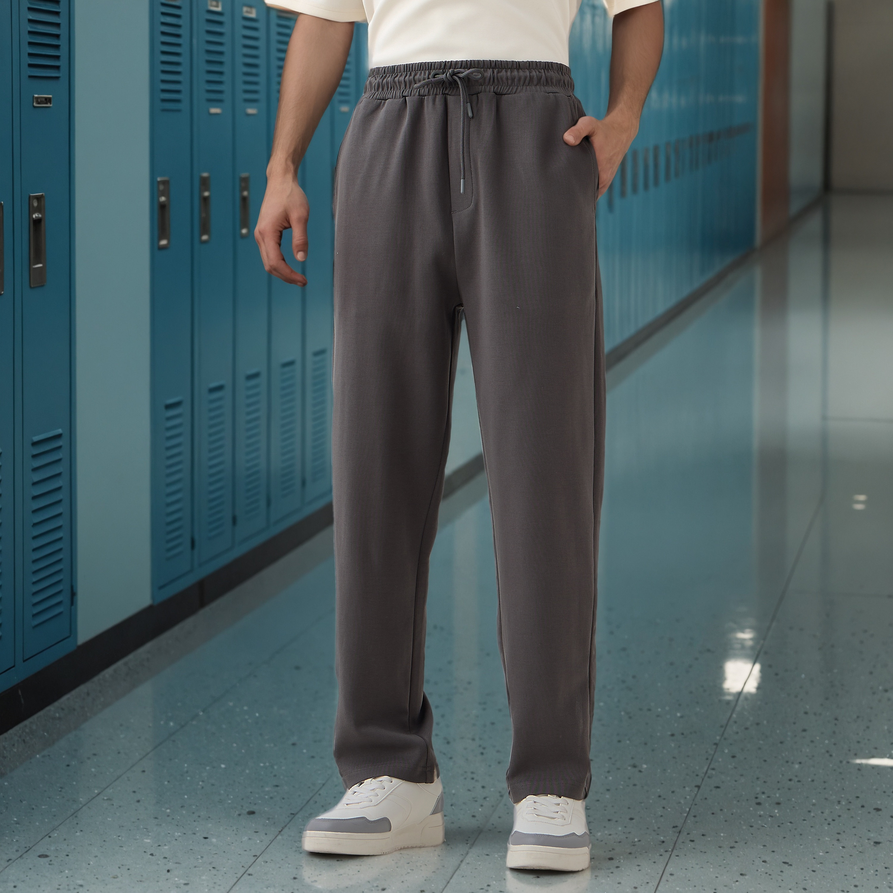 Regular Fit Flexi Waist Joggers with Pockets-men-clothing-bottoms-joggers-image-1