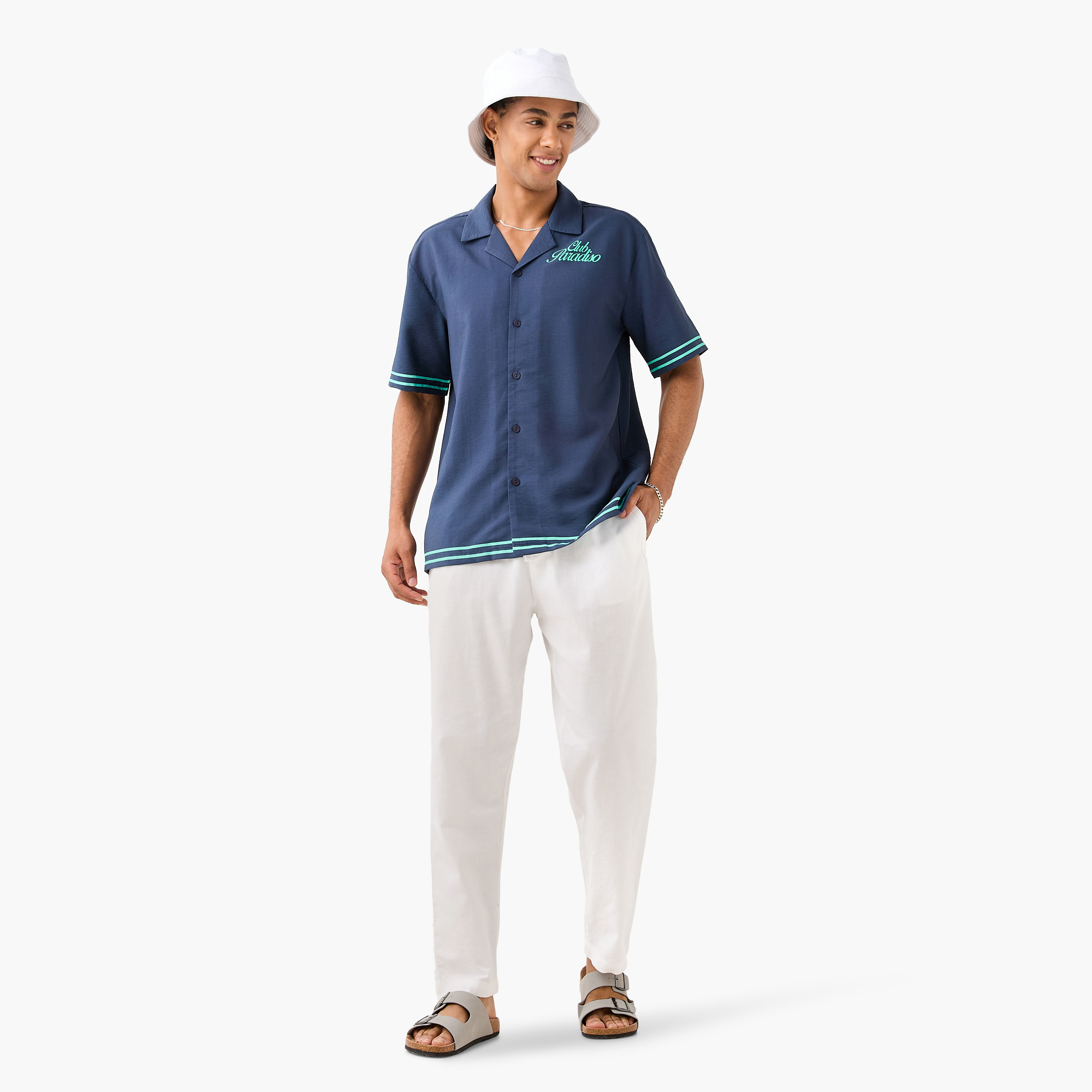 Relaxed Fit Graphic Print Shirt with Camp Collar-men-clothing-shirts-image-2