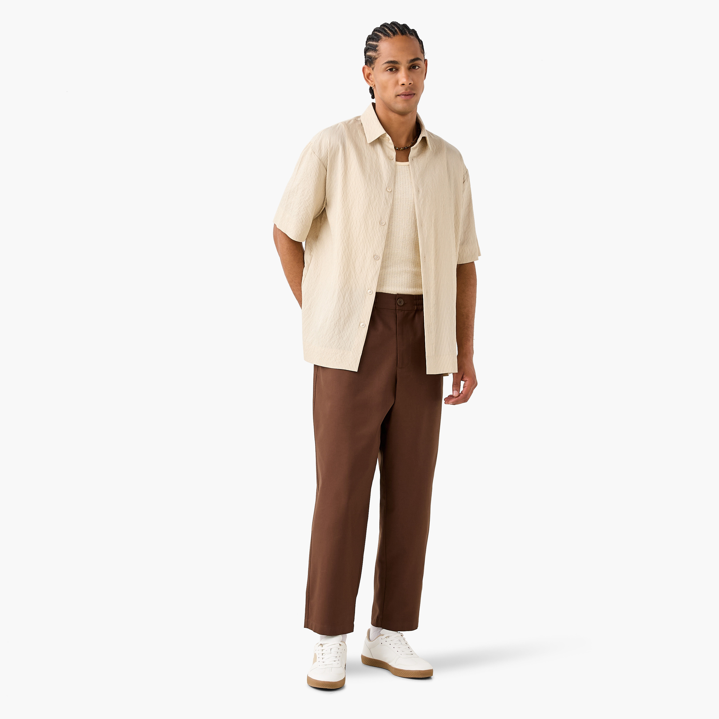 قميص مخطط  بطبعات جرافيك-men-clothing-shirts-image-2