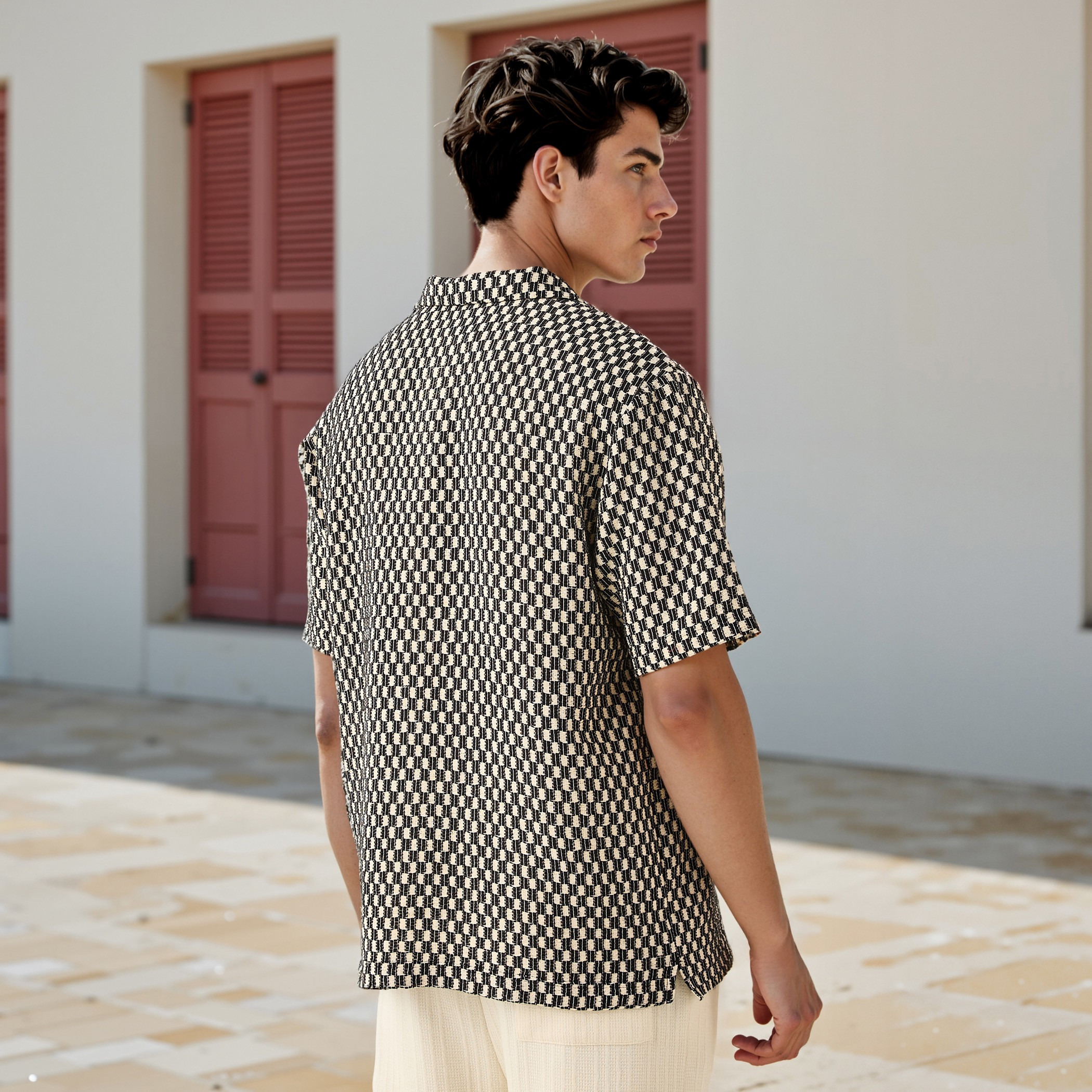 قميص بارز الملمس بياقة-men-clothing-shirts-image-3