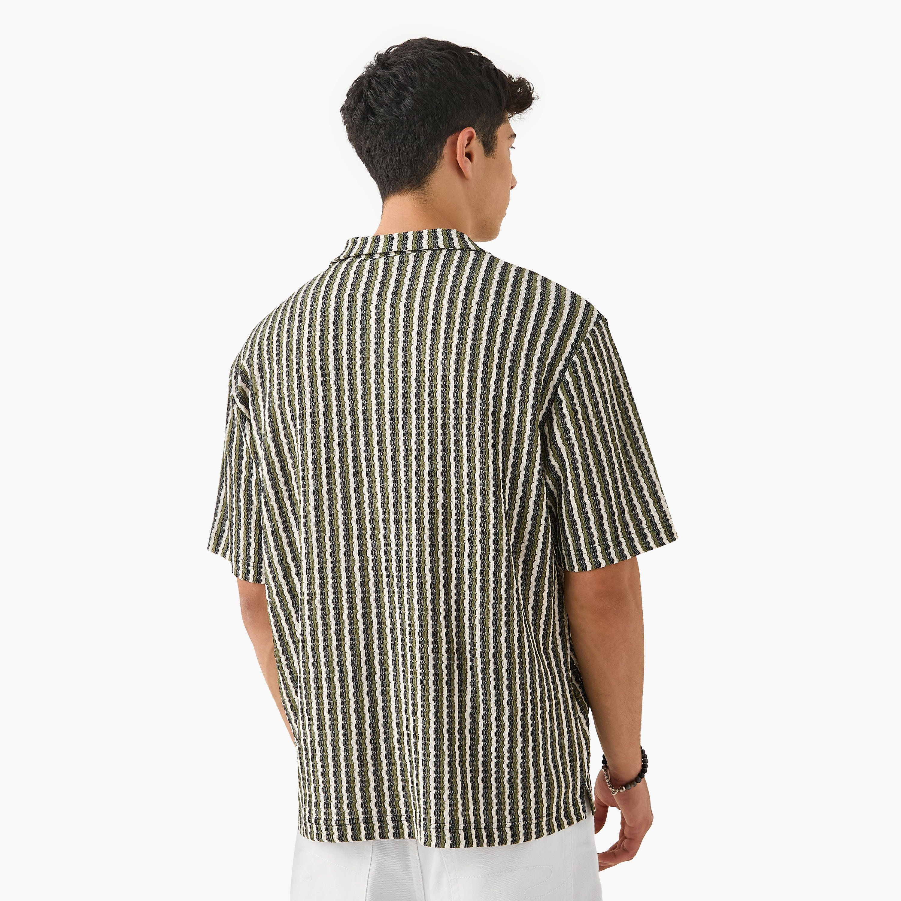 قميص بارز الملمس بياقة-men-clothing-shirts-image-3