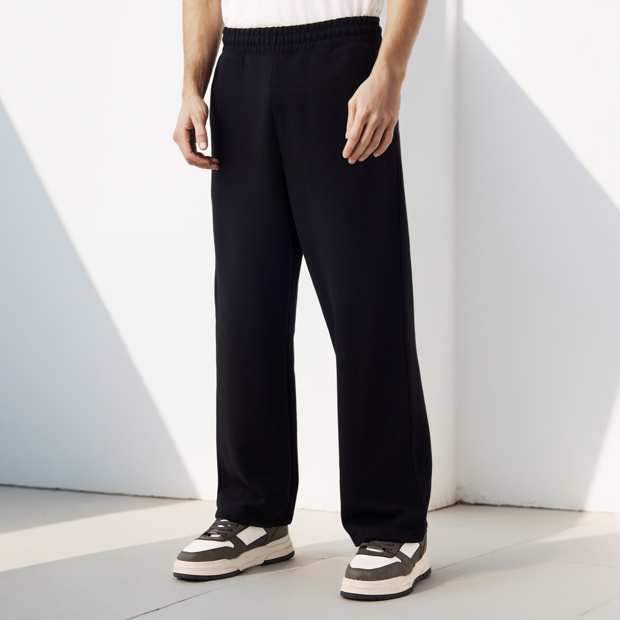 Bonded Knit Flexi Waist Joggers with Pockets-men-clothing-bottoms-joggers-image-1