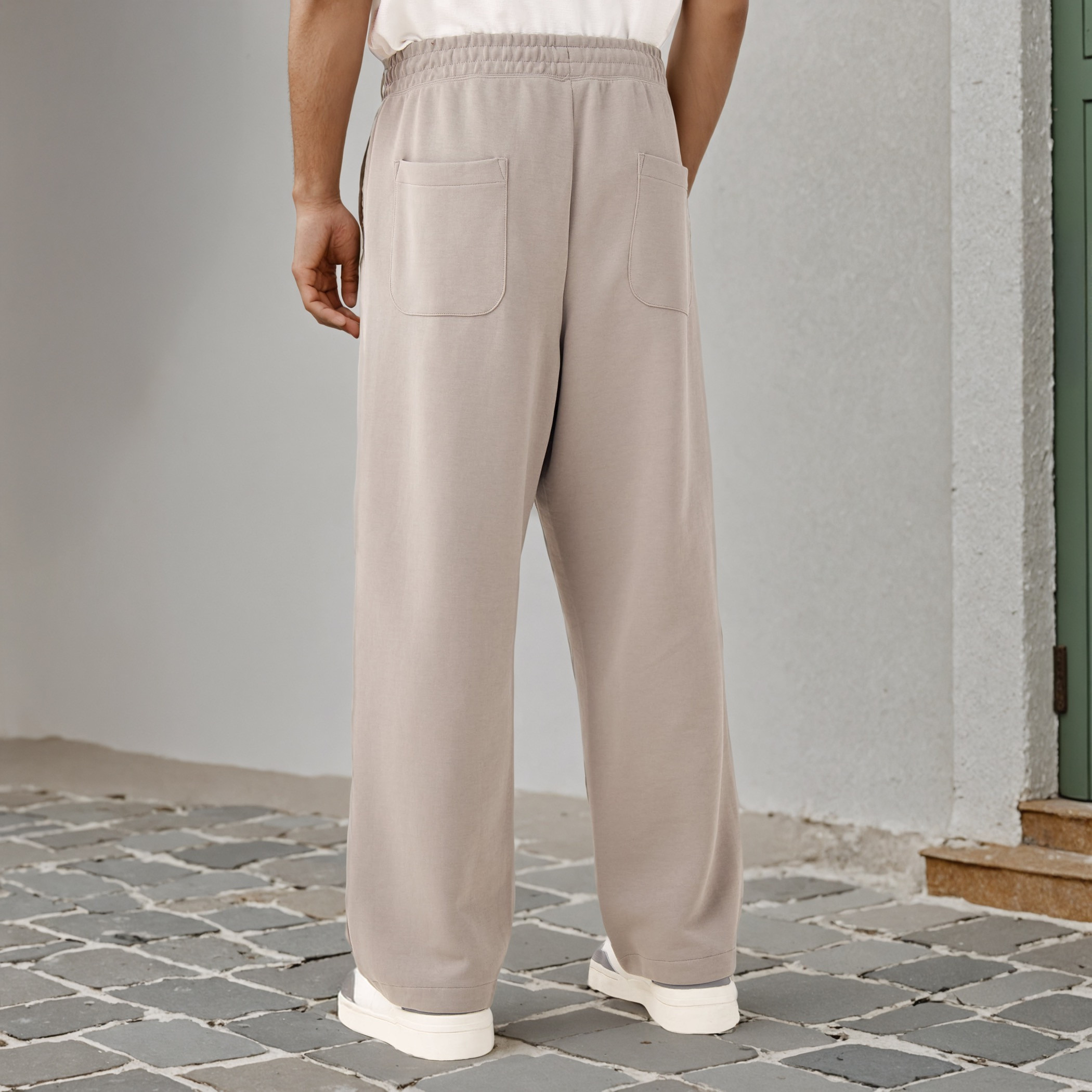 Bonded Knit Flexi Waist Joggers with Pockets-men-clothing-bottoms-joggers-image-3