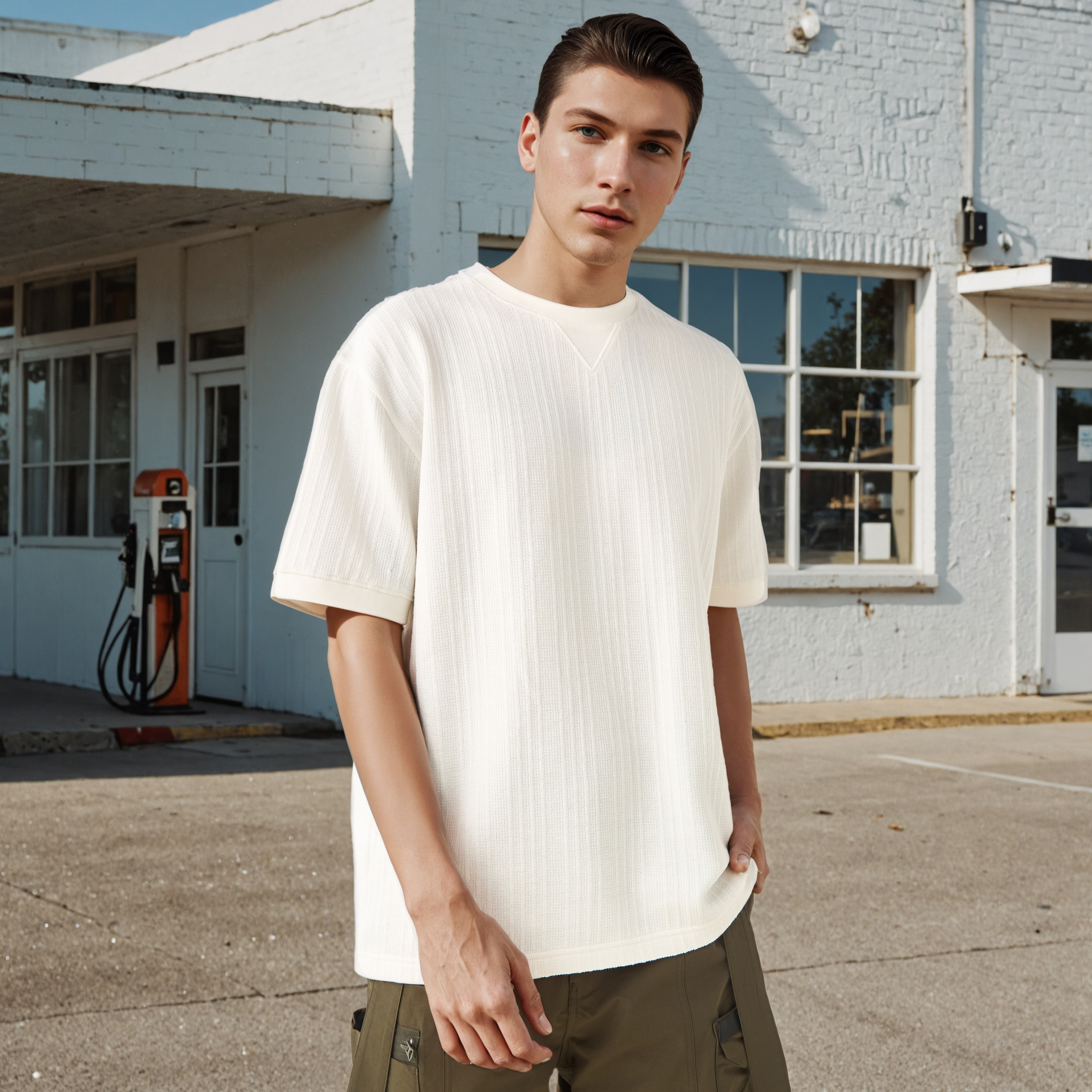 Jacquard Textured T-shirt-men-clothing-tshirtsandpolos-tshirts-image-1