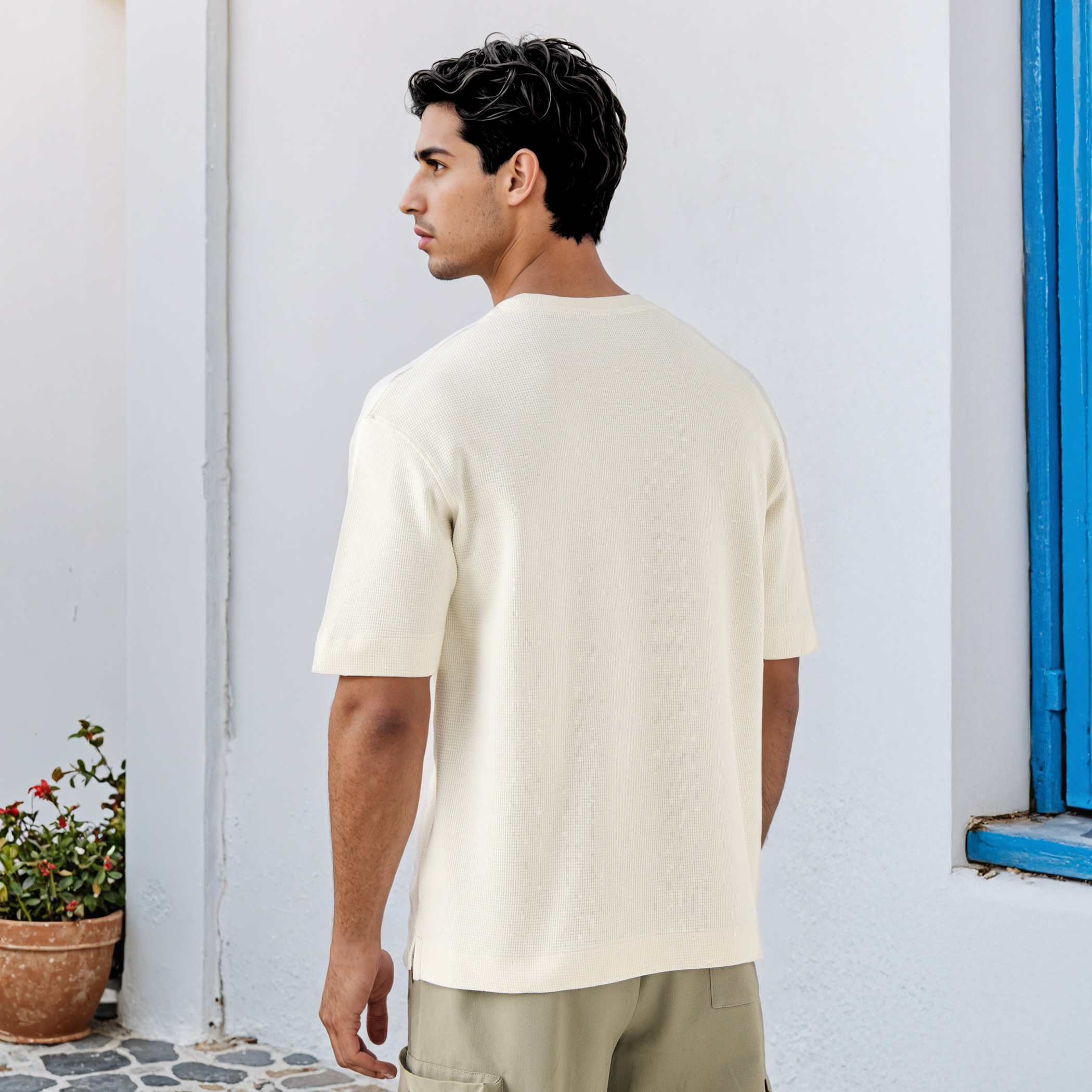 تيشيرت بنمط وافل بارز الملمس-men-clothing-tshirtsandpolos-tshirts-image-3