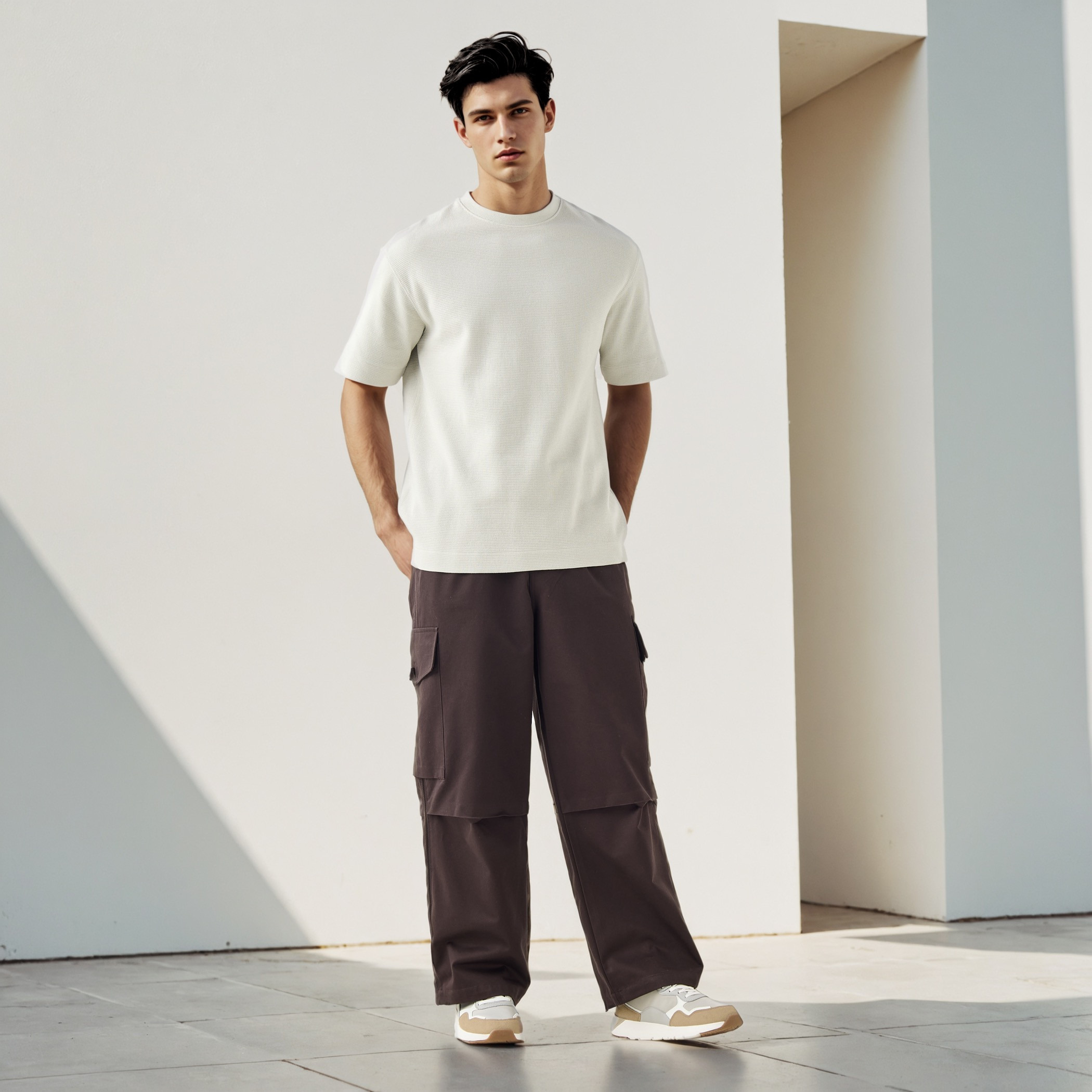تيشيرت بملمس وافل بارز-men-clothing-tshirtsandpolos-tshirts-image-2