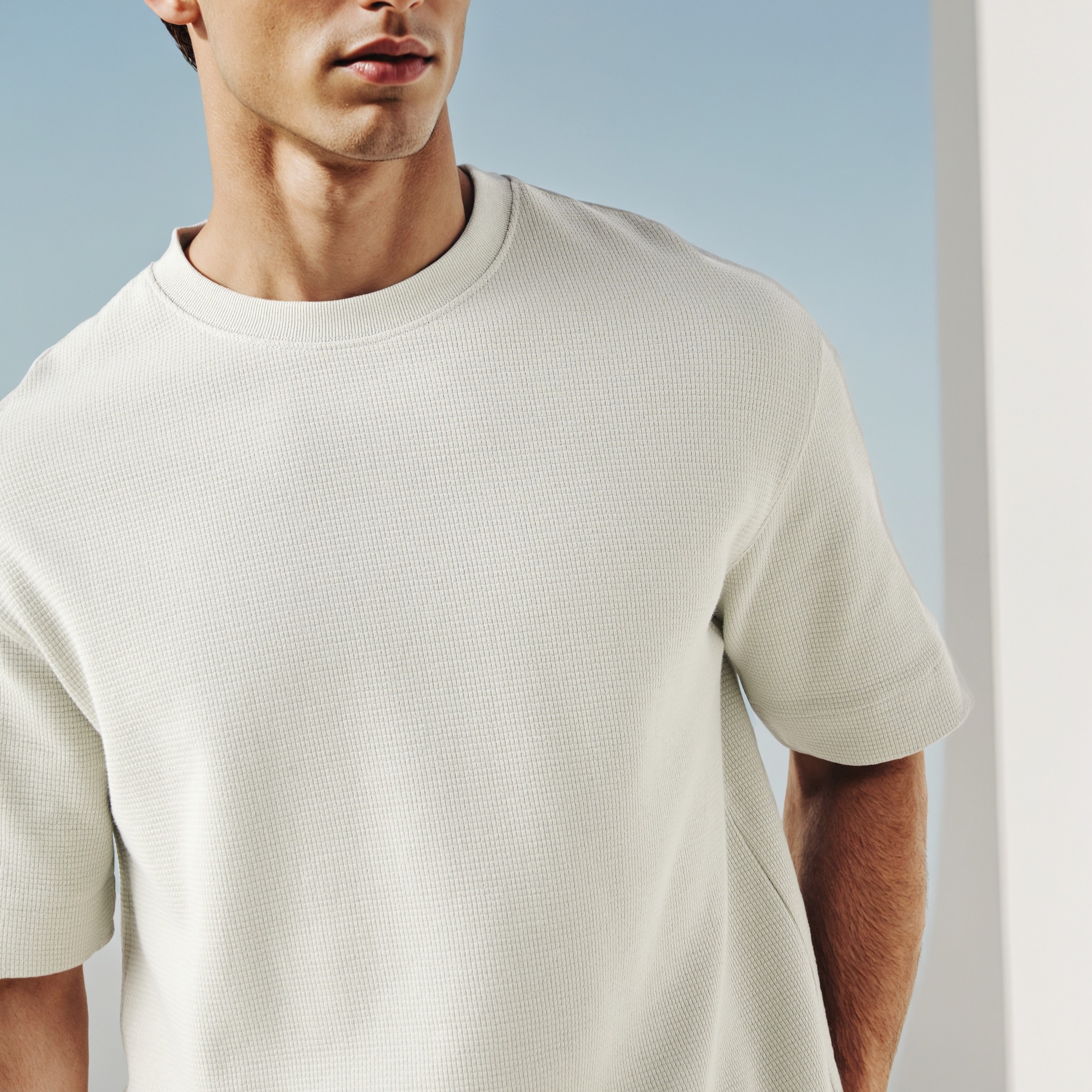 تيشيرت بملمس وافل بارز-men-clothing-tshirtsandpolos-tshirts-image-4