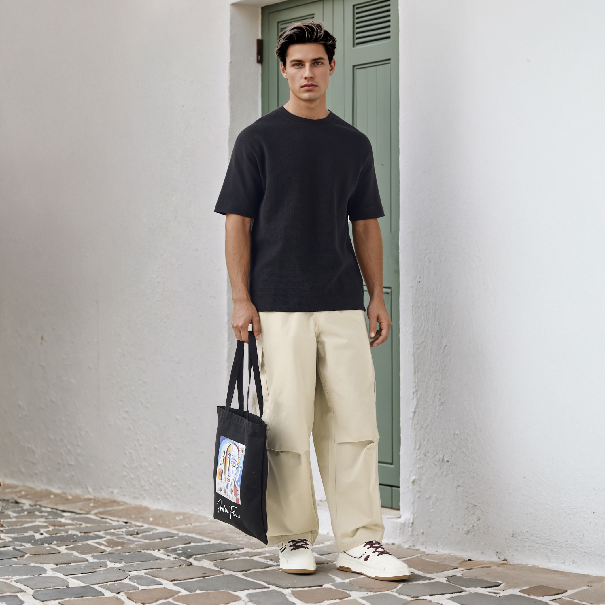 تيشيرت بملمس وافل بارز-men-clothing-tshirtsandpolos-tshirts-image-2