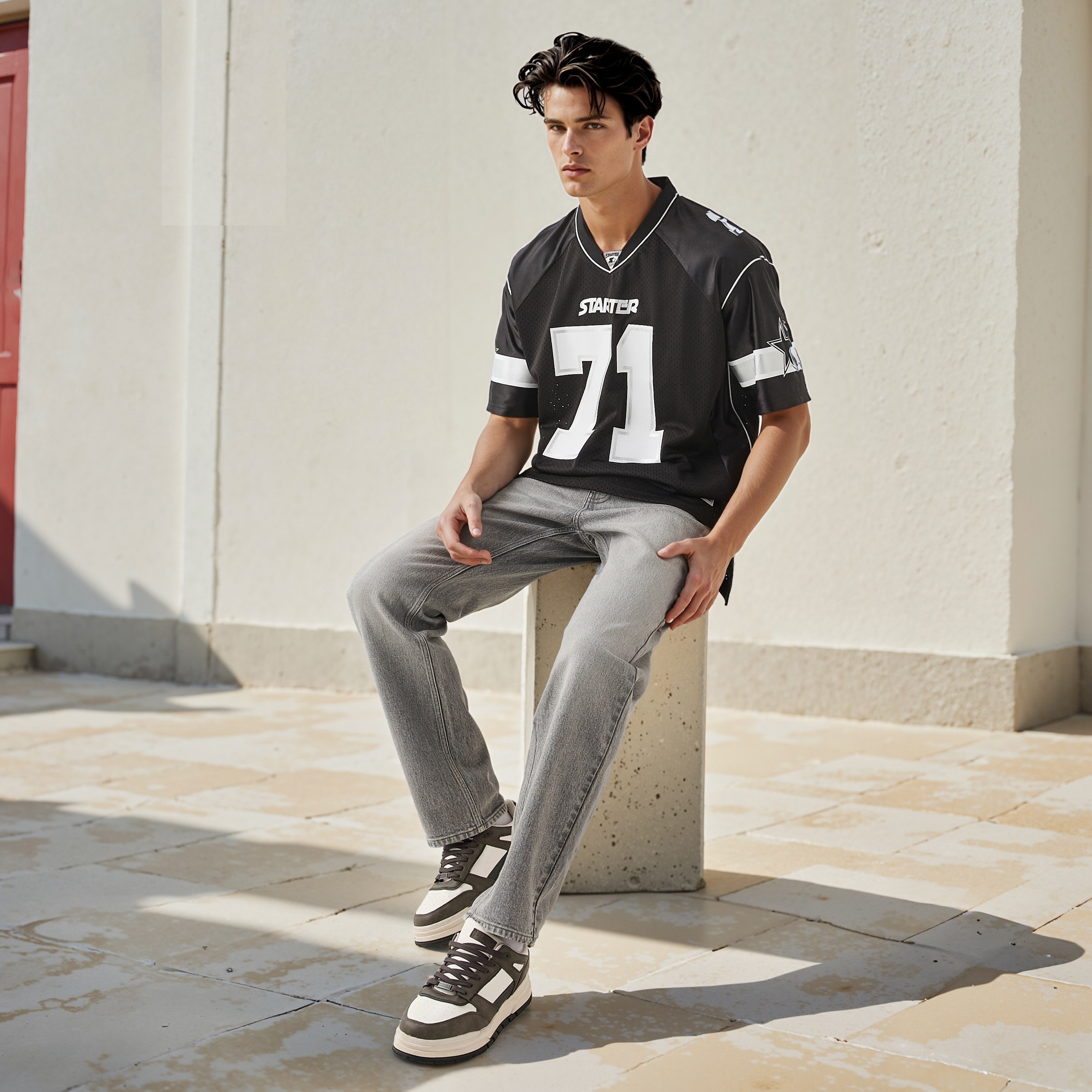 Starter Varsity Print V-Neck T-shirt-men-clothing-tshirtsandpolos-tshirts-image-2