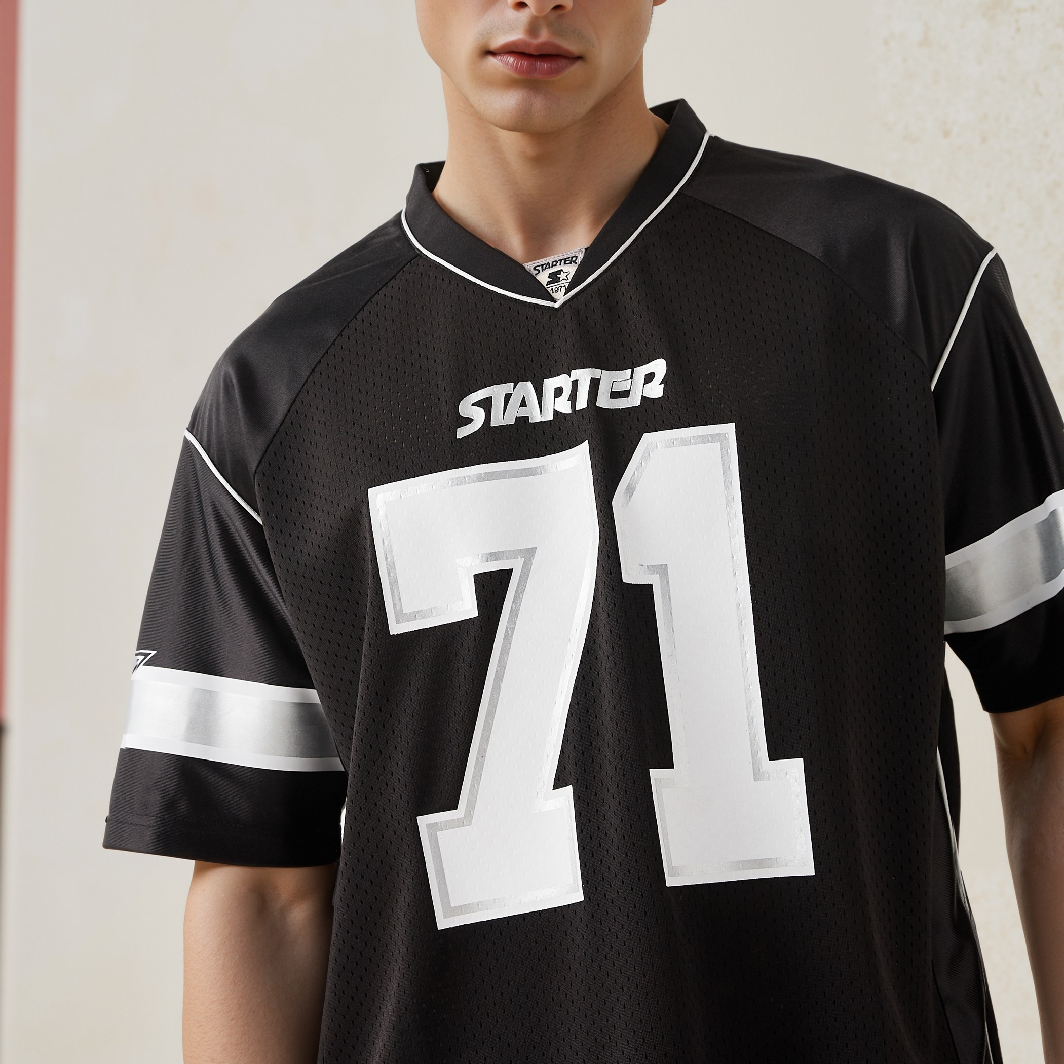 Starter Varsity Print V-Neck T-shirt-men-clothing-tshirtsandpolos-tshirts-image-4