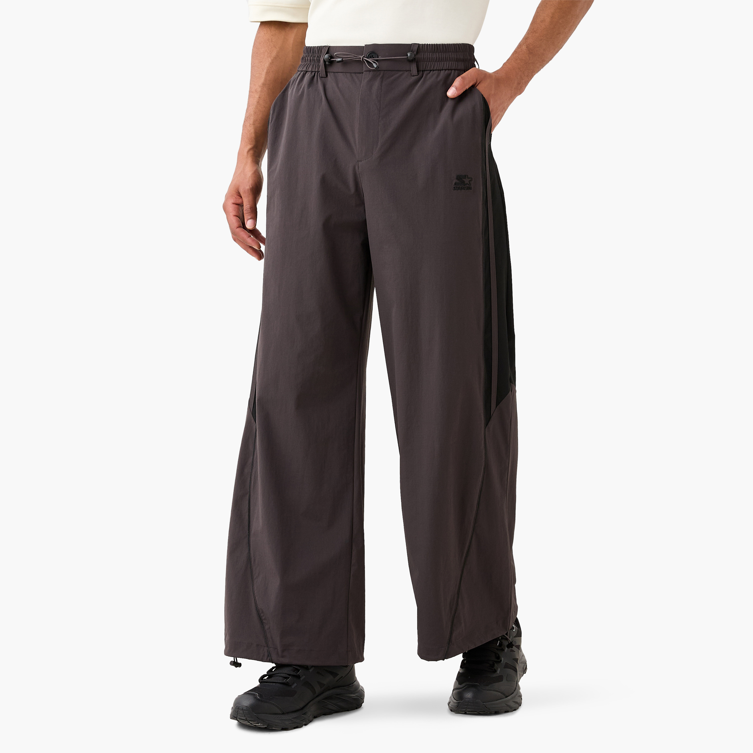 Starter Side Tape Detail Flexi Waist Joggers with Pockets-men-clothing-bottoms-joggers-image-1