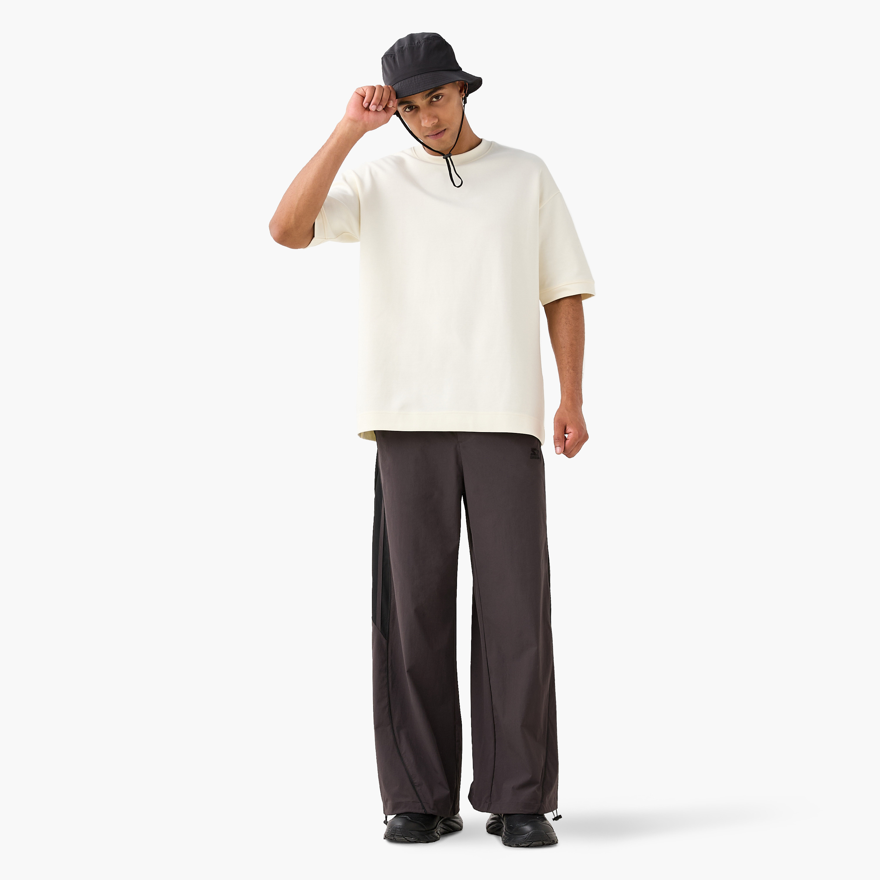 Starter Side Tape Detail Flexi Waist Joggers with Pockets-men-clothing-bottoms-joggers-image-2