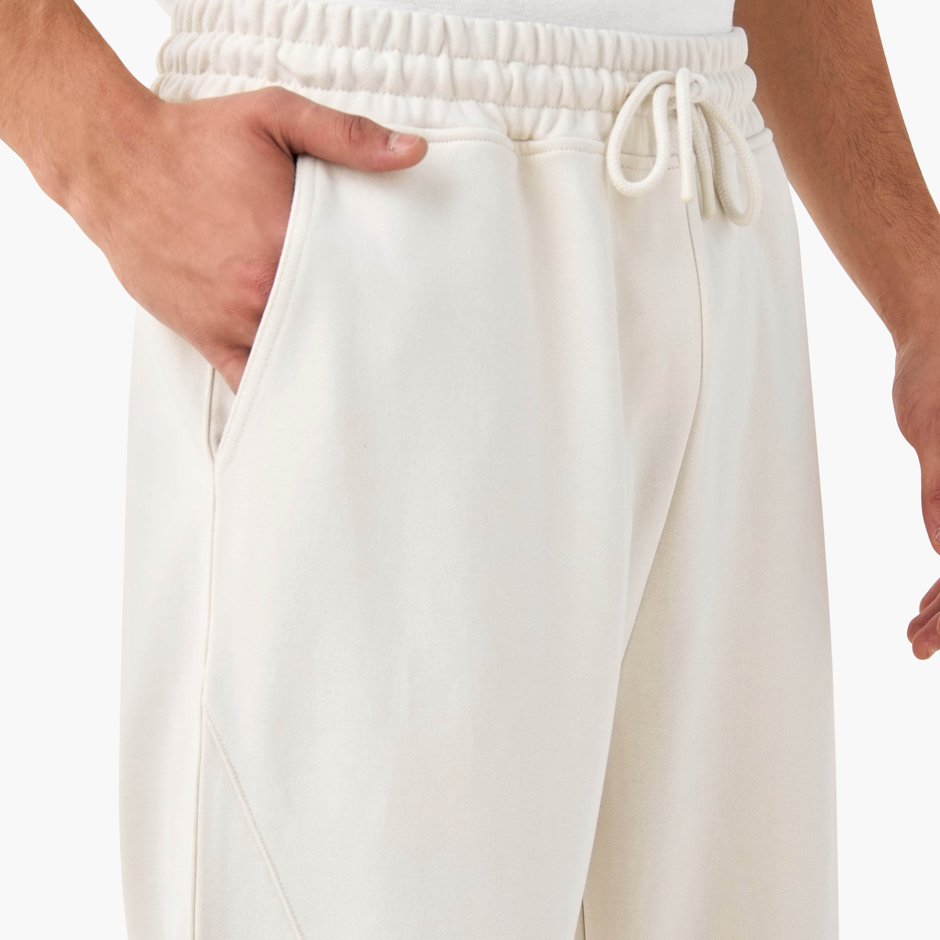 Cut and Sew Detail Flexi Waist Joggers -men-clothing-bottoms-joggers-image-4