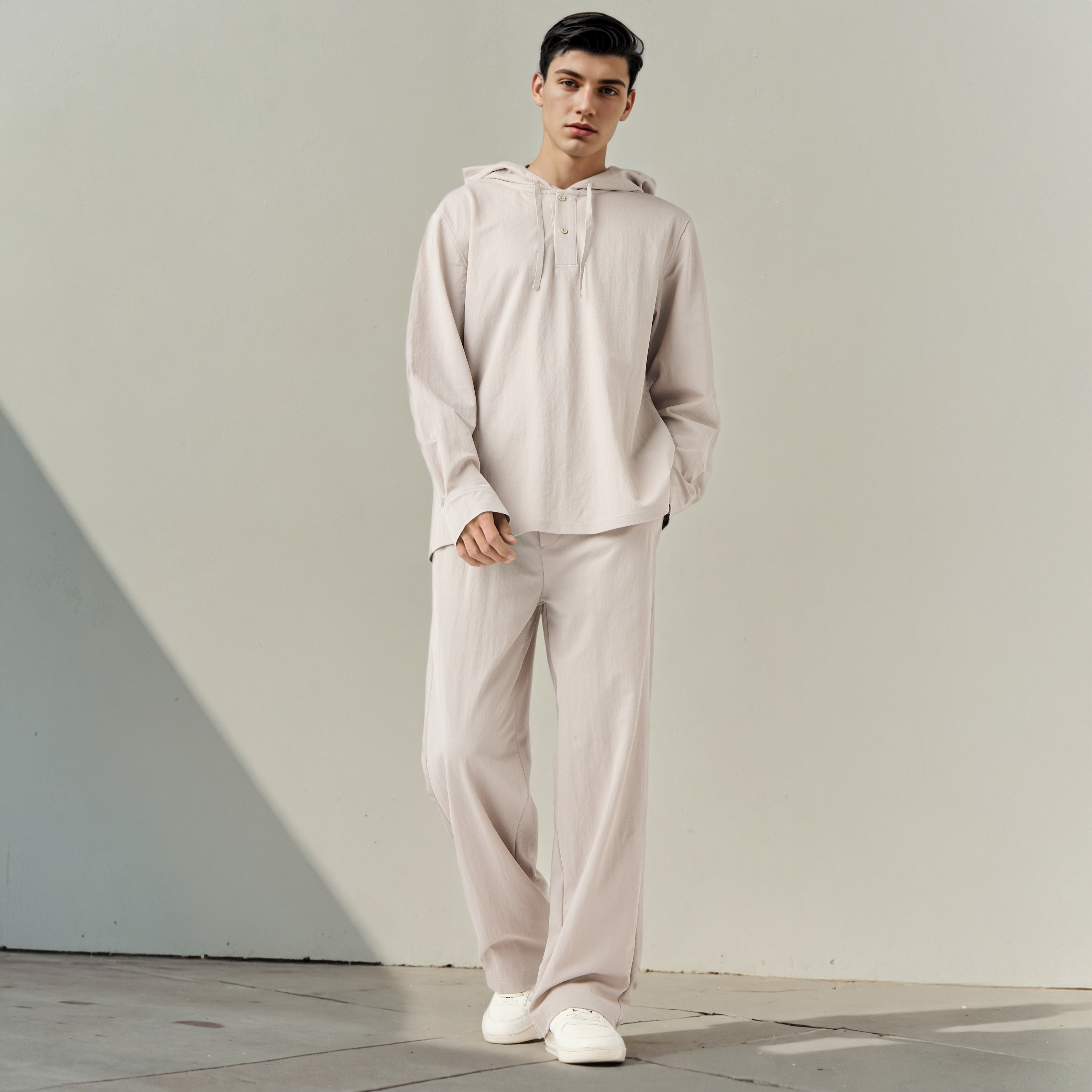 Oversized Linen Hooded Interlock Sweatshirt-men-winterwear-hoodiesandsweatshirts-image-2