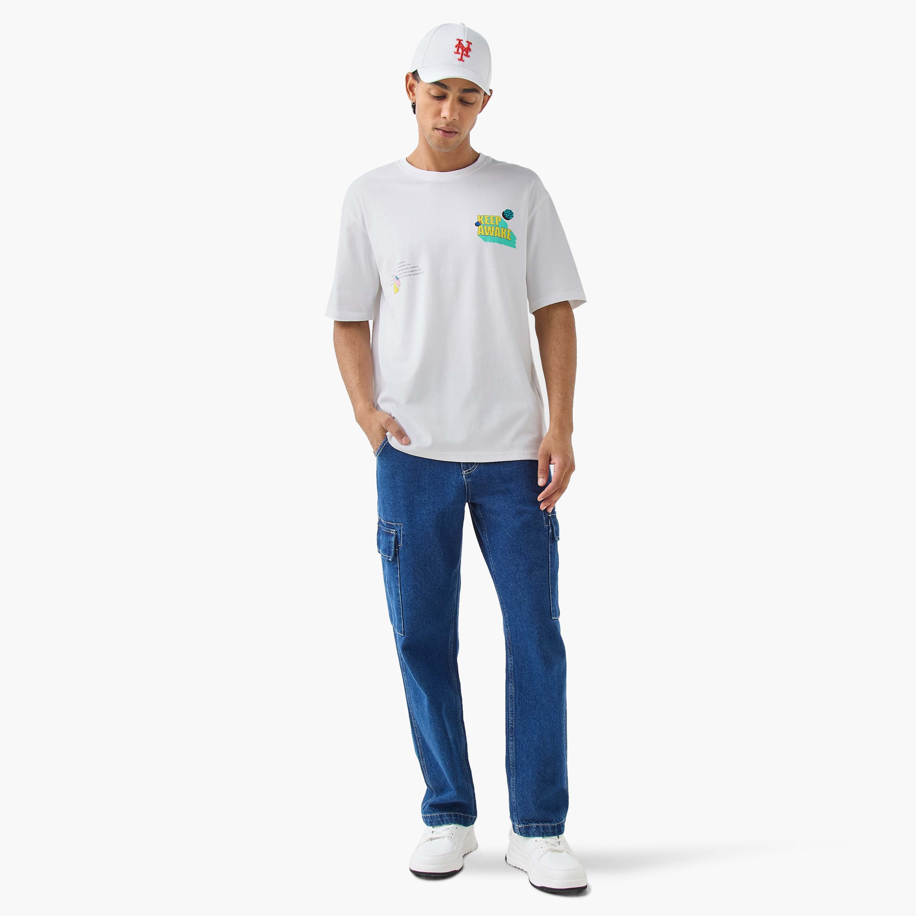 Regular Fit Billiards Print Crew Neck T-shirt with Short Sleeves-men-clothing-tshirtsandpolos-tshirts-image-2