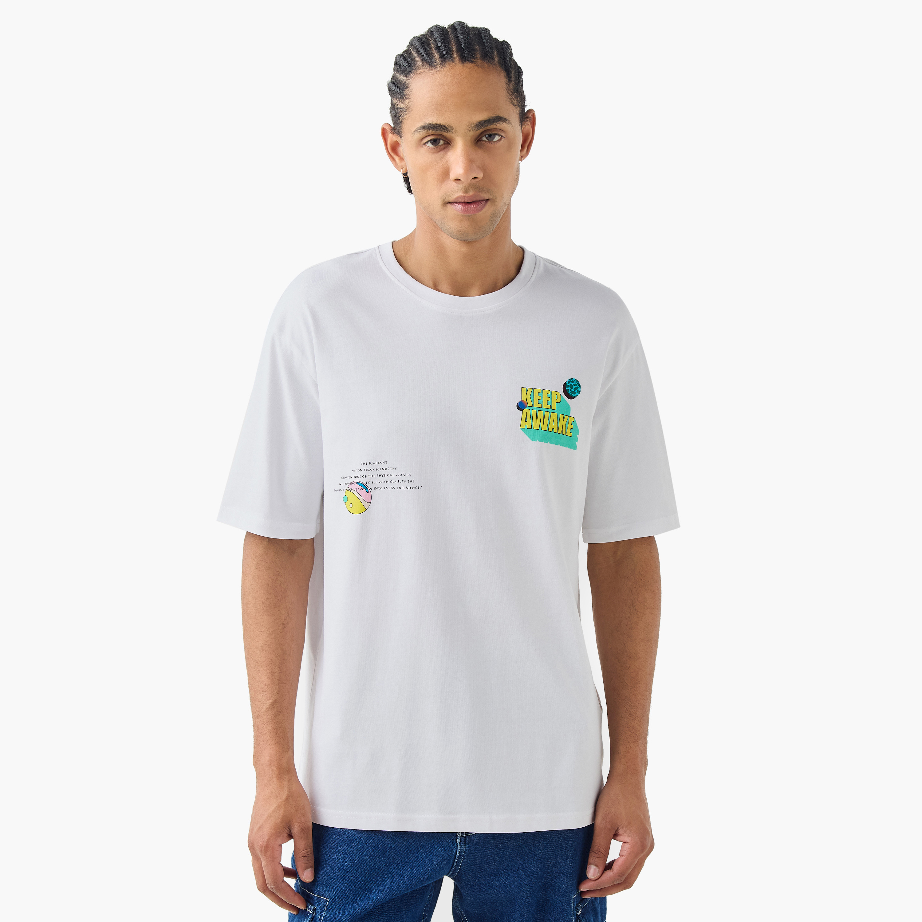 Regular Fit Billiards Print Crew Neck T-shirt with Short Sleeves-men-clothing-tshirtsandpolos-tshirts-image-3