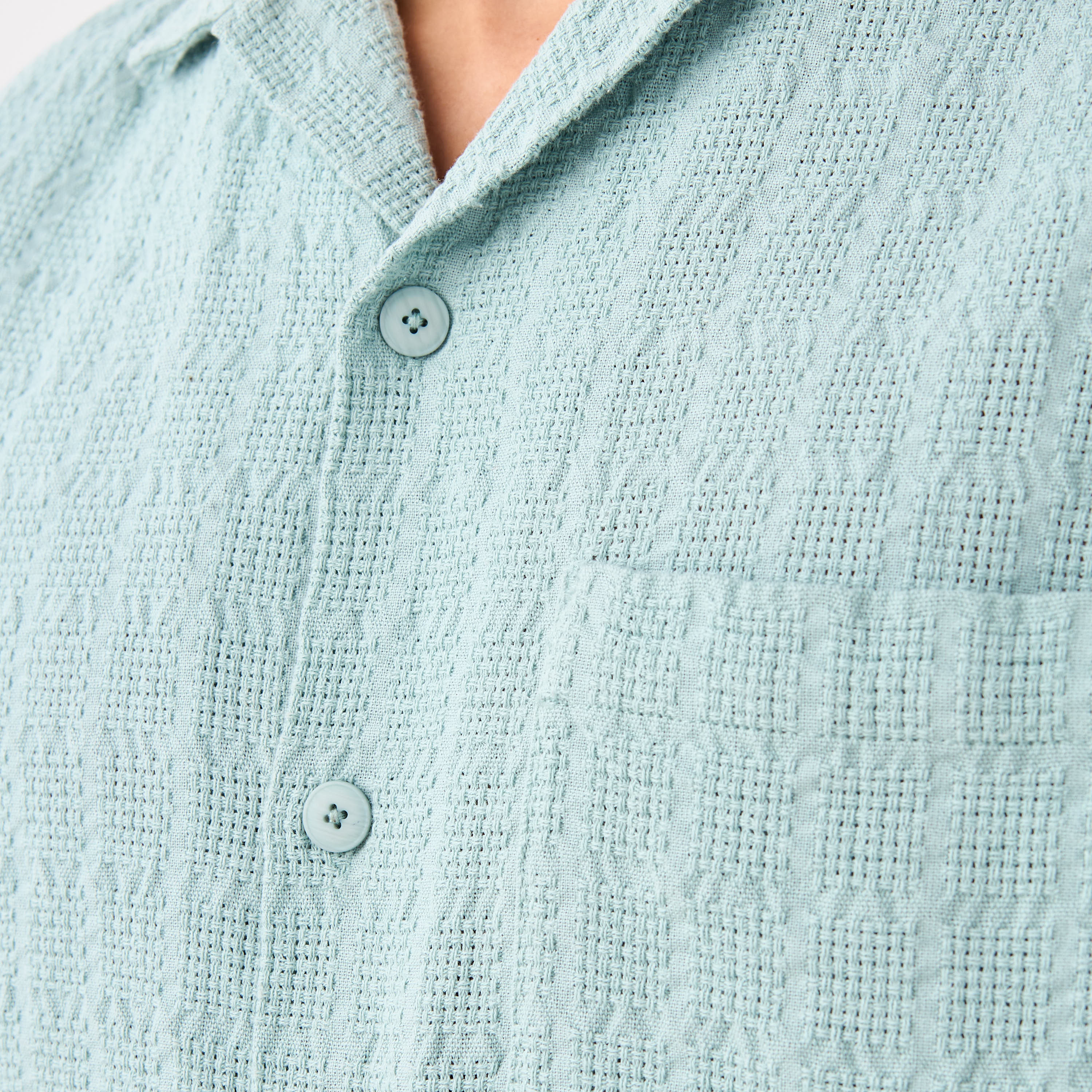 Relaxed Fit Textured Collared Shirt-men-clothing-shirts-image-5