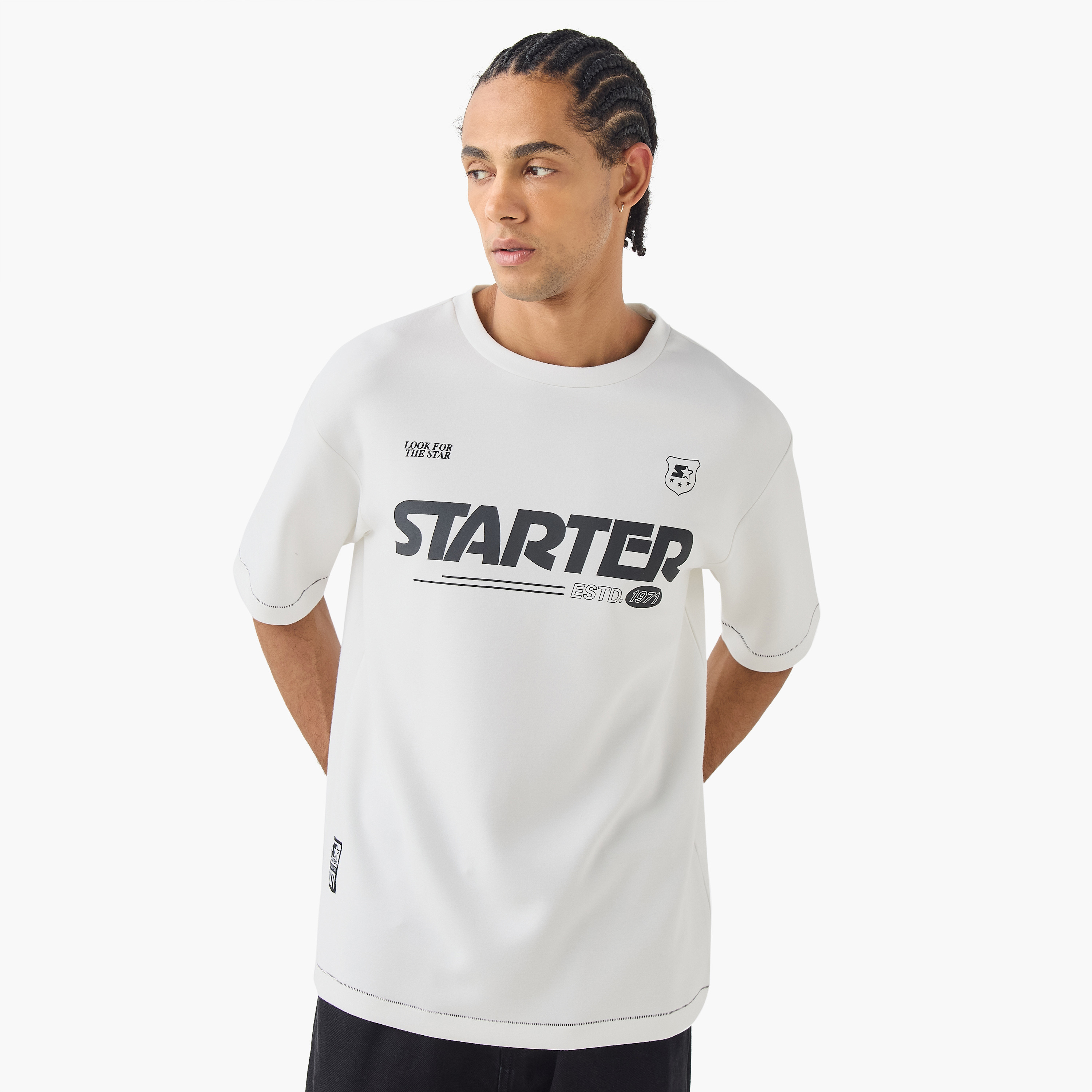 تيشيرت بشعار من ستارتر-men-clothing-tshirtsandpolos-tshirts-image-1