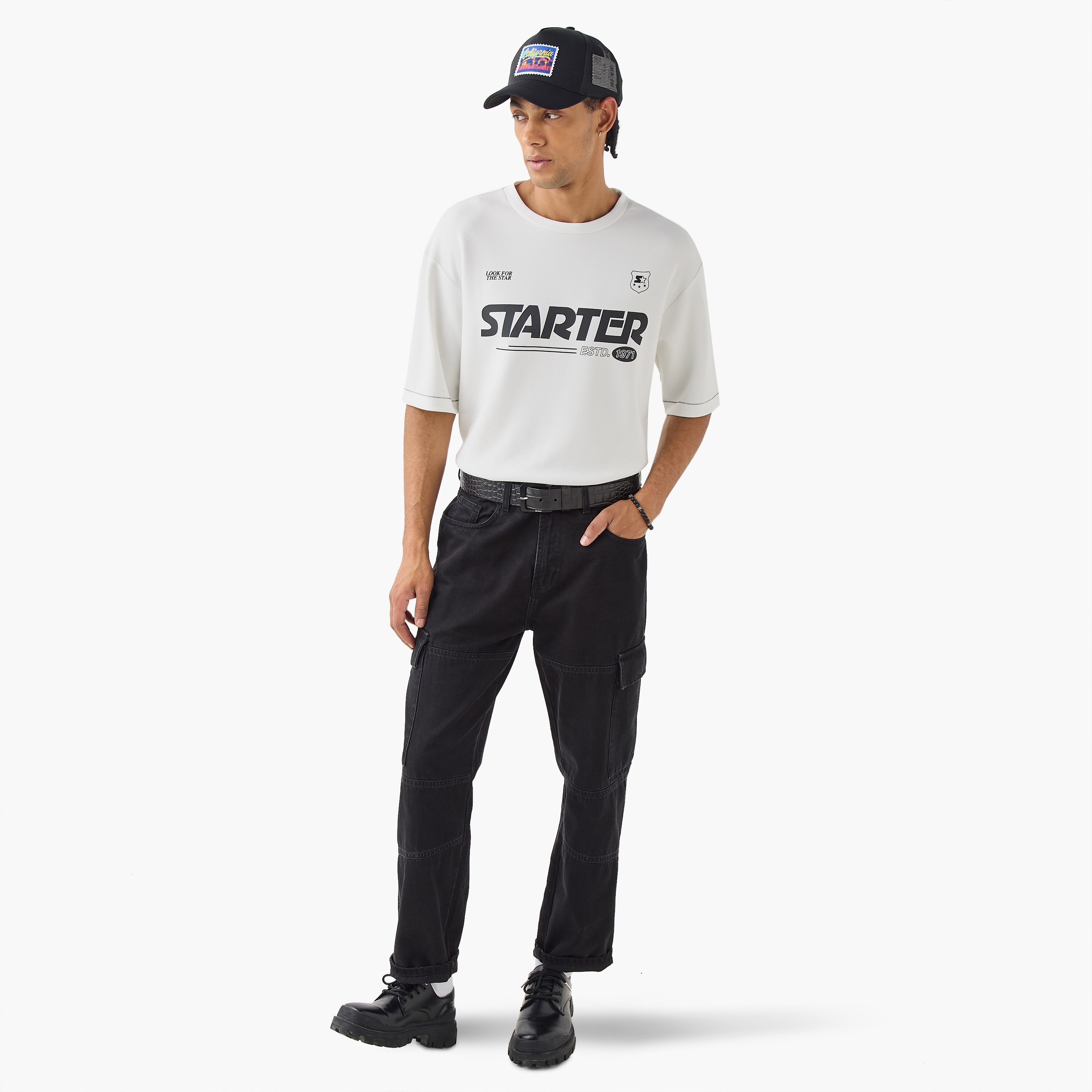 تيشيرت بشعار من ستارتر-men-clothing-tshirtsandpolos-tshirts-image-2