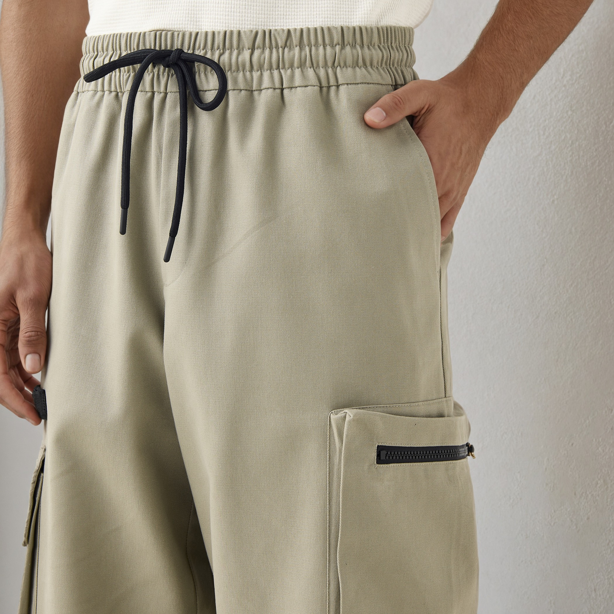 Flexi Waist Cargo Pants with Drawstring Closure-men-clothing-bottoms-joggers-image-4