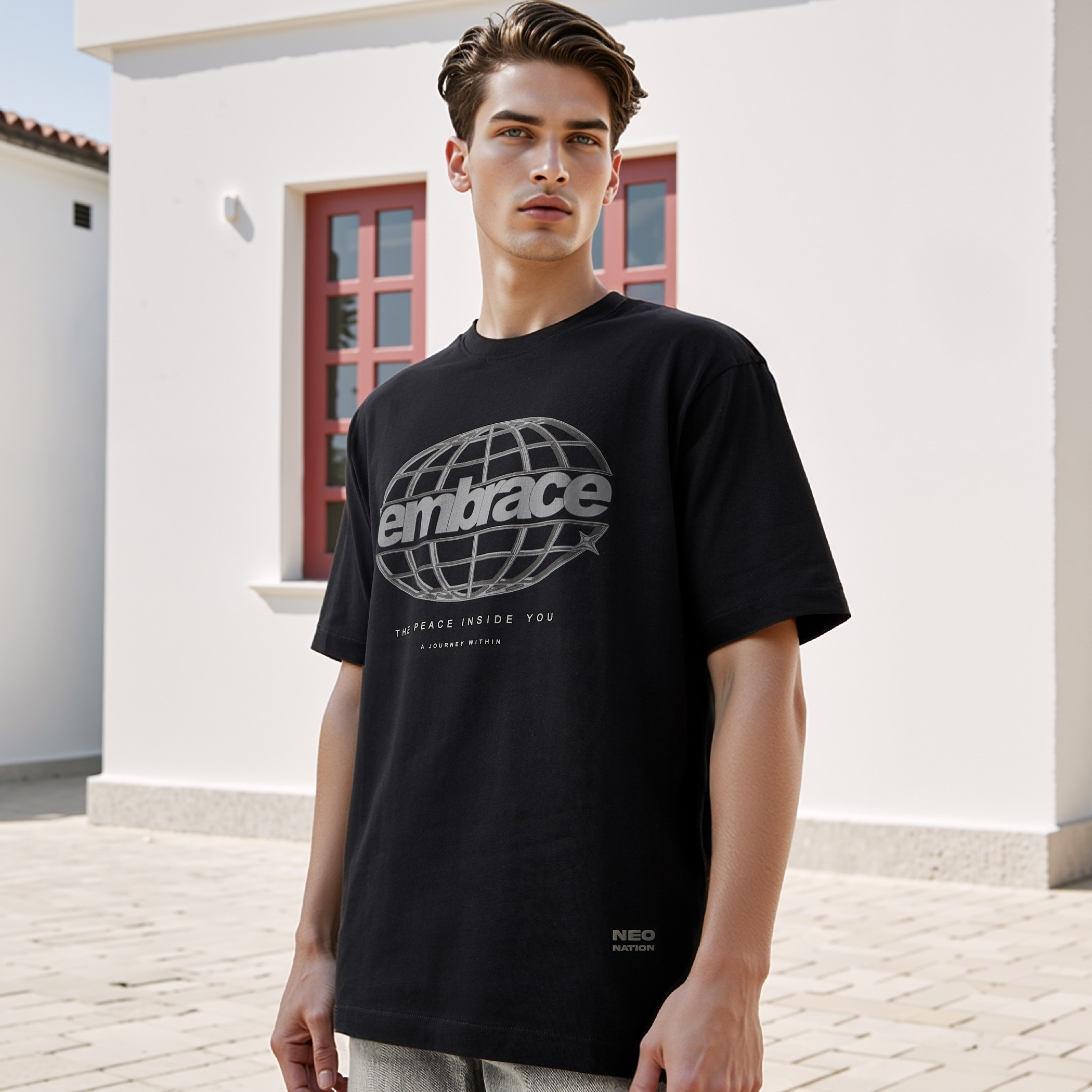 Regular Fit Graphic Print Crew Neck T-shirt-men-clothing-tshirtsandpolos-tshirts-image-1