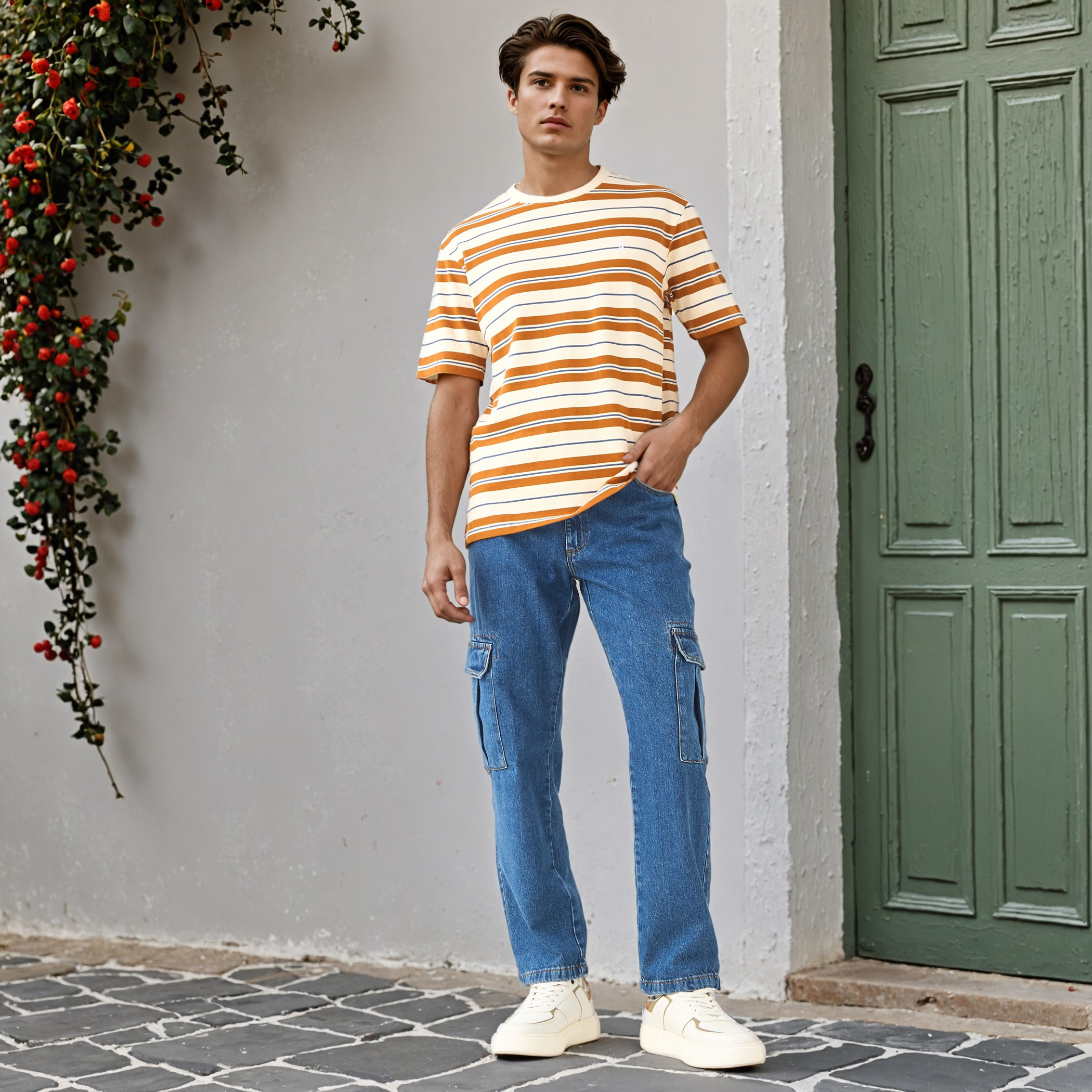 Striped T-shirt-men-clothing-tshirtsandpolos-tshirts-image-2