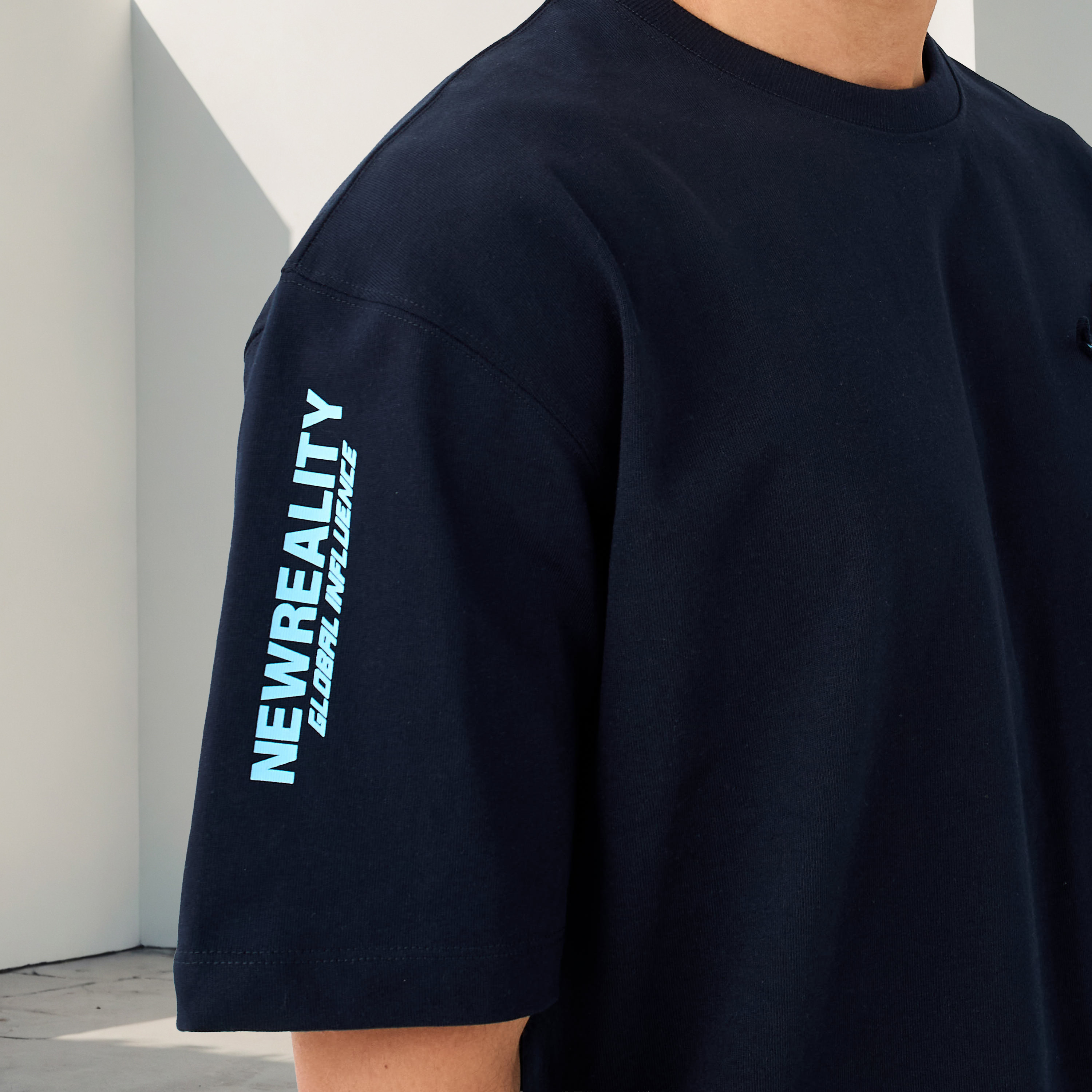 Graphic Print T-shirt with Crew Neck-men-clothing-tshirtsandpolos-tshirts-image-5