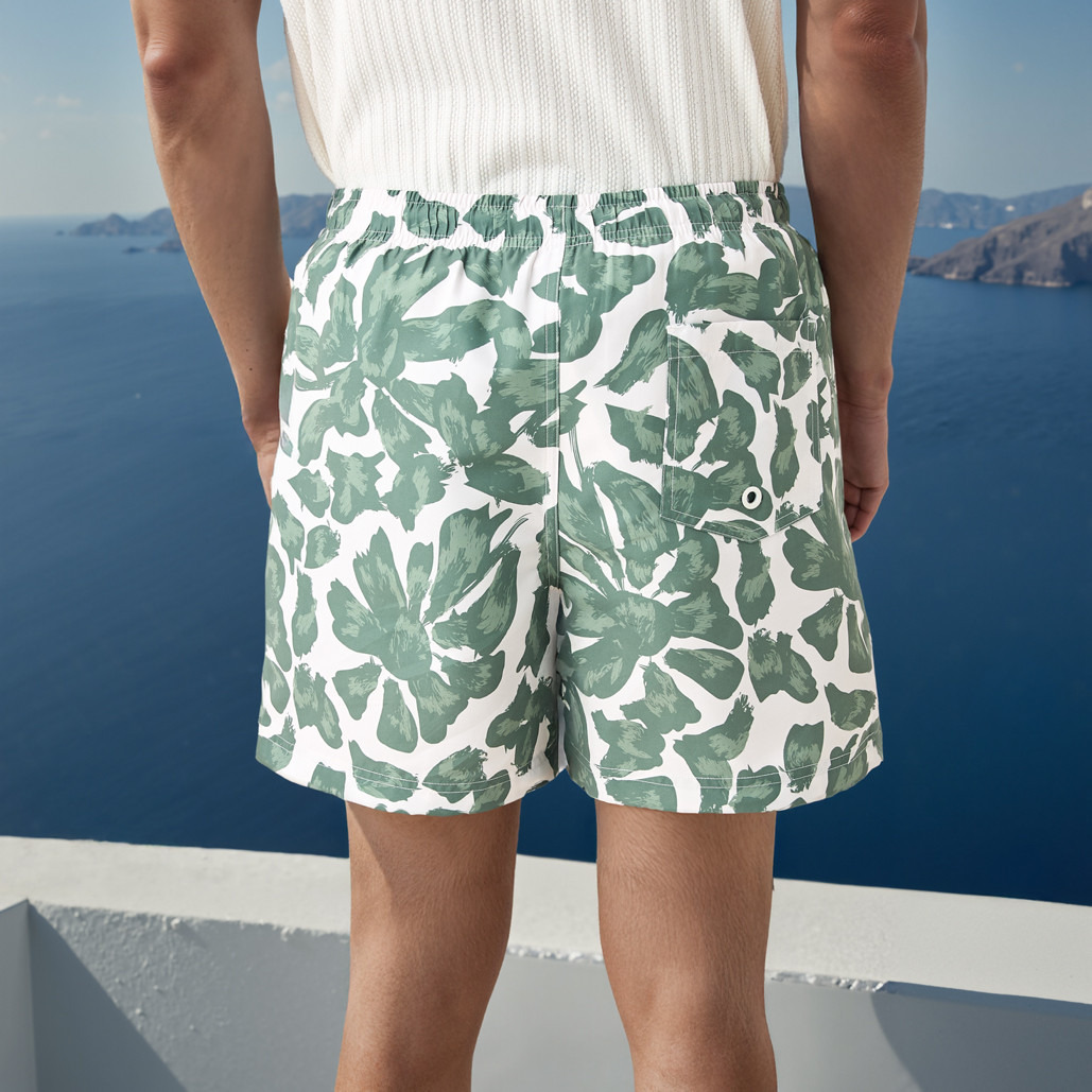 All-Over Print Swim Shorts with Drawstring Closure and Pockets-sports-men-clothing-swimwear-image-3