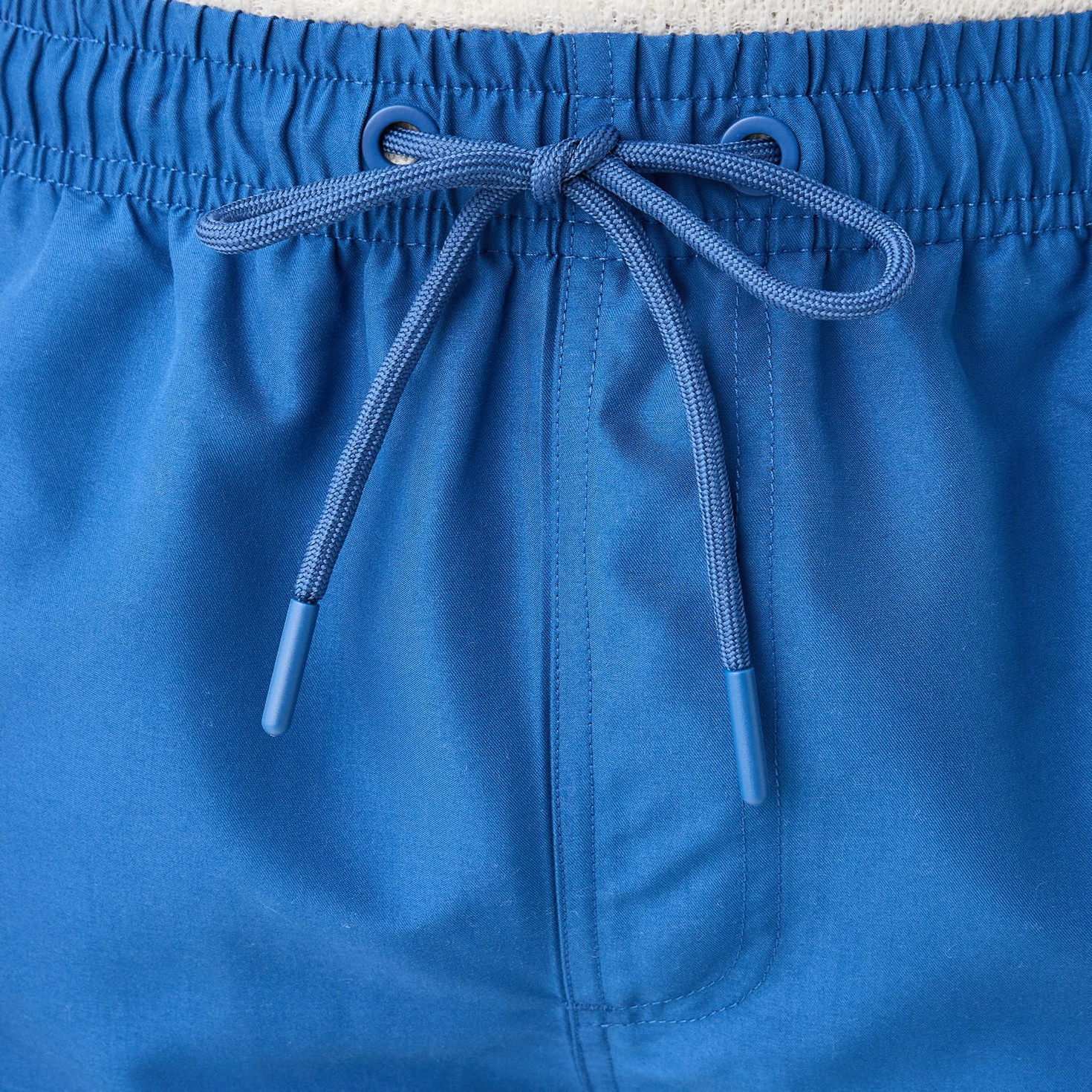 Drawstring Closure Swim Shorts with Pockets-sports-men-clothing-swimwear-image-5