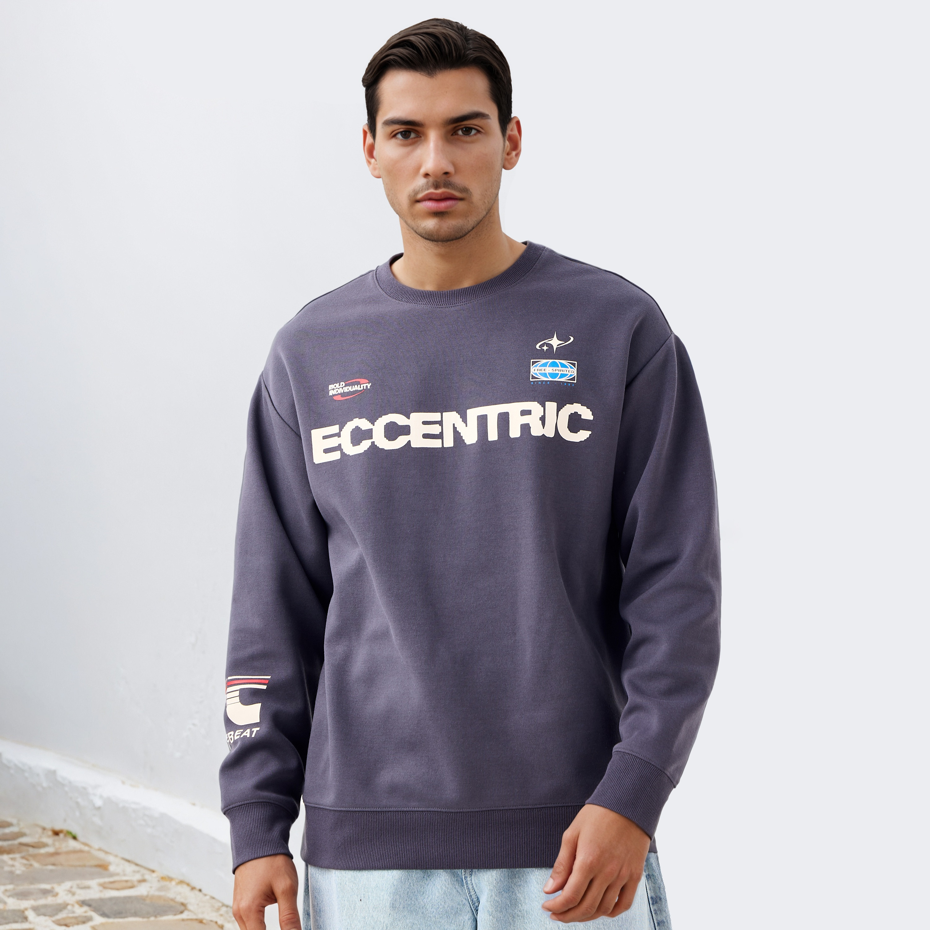 Printed Crew Neck Sweatshirt-men-winterwear-hoodiesandsweatshirts-image-1