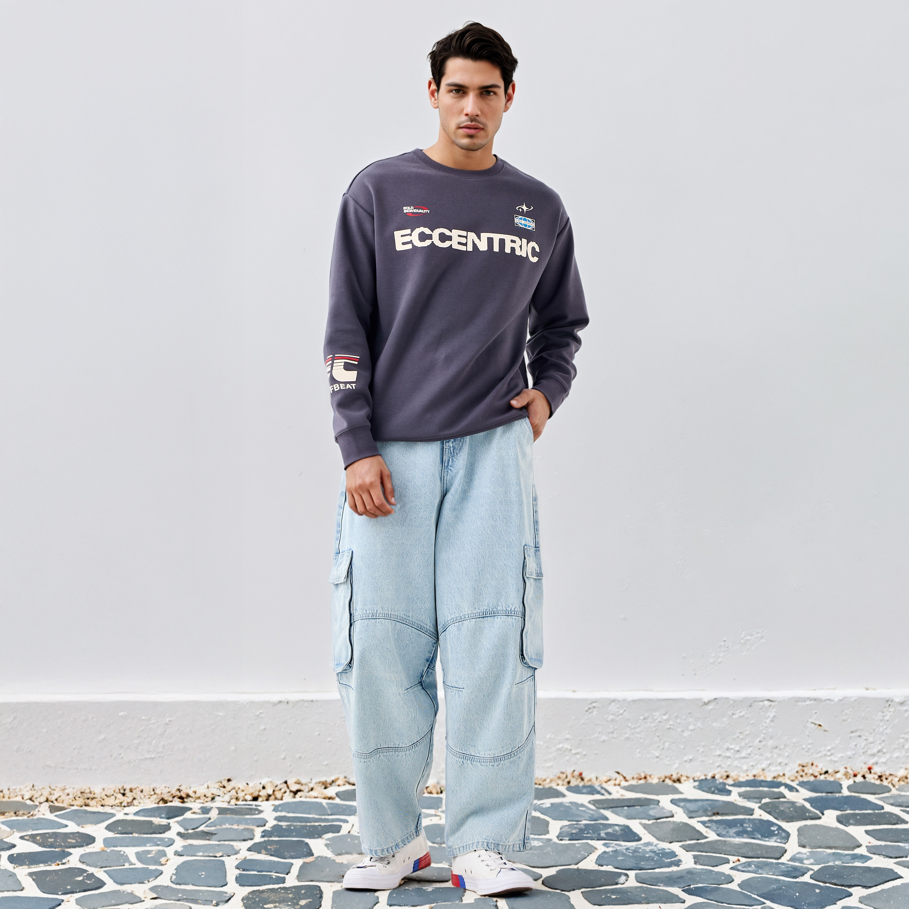 Printed Crew Neck Sweatshirt-men-winterwear-hoodiesandsweatshirts-image-2